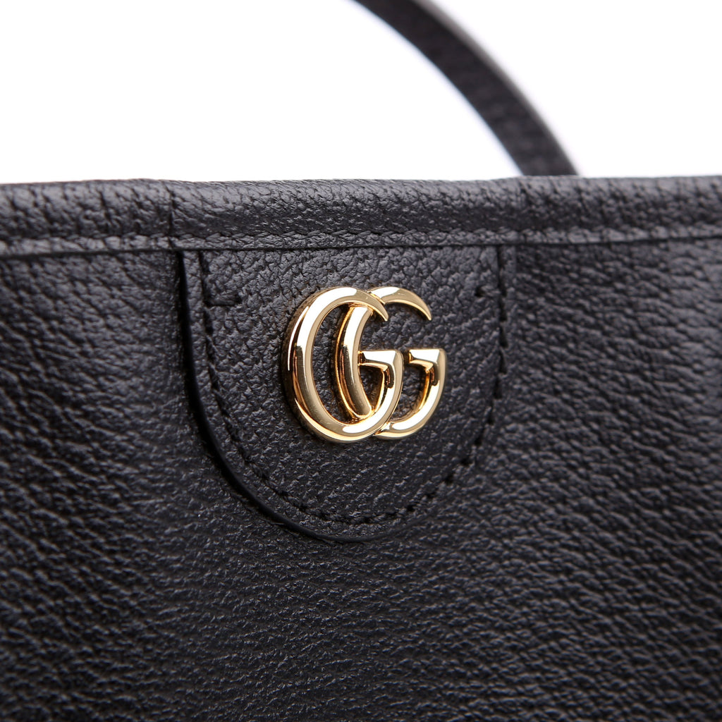 Gucci 739730 Leather Medium Tote Black