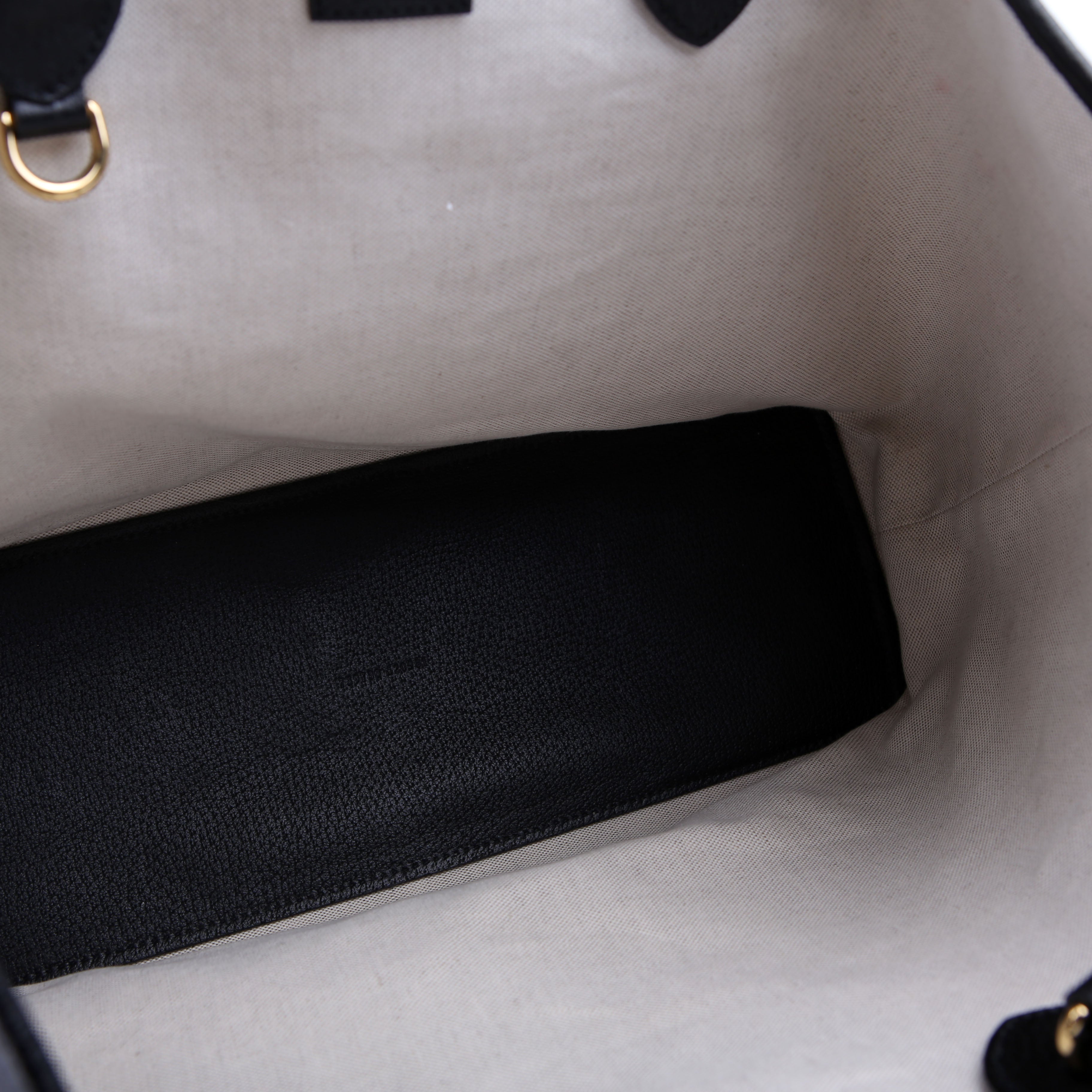 Gucci 739730 Leather Medium Tote Black