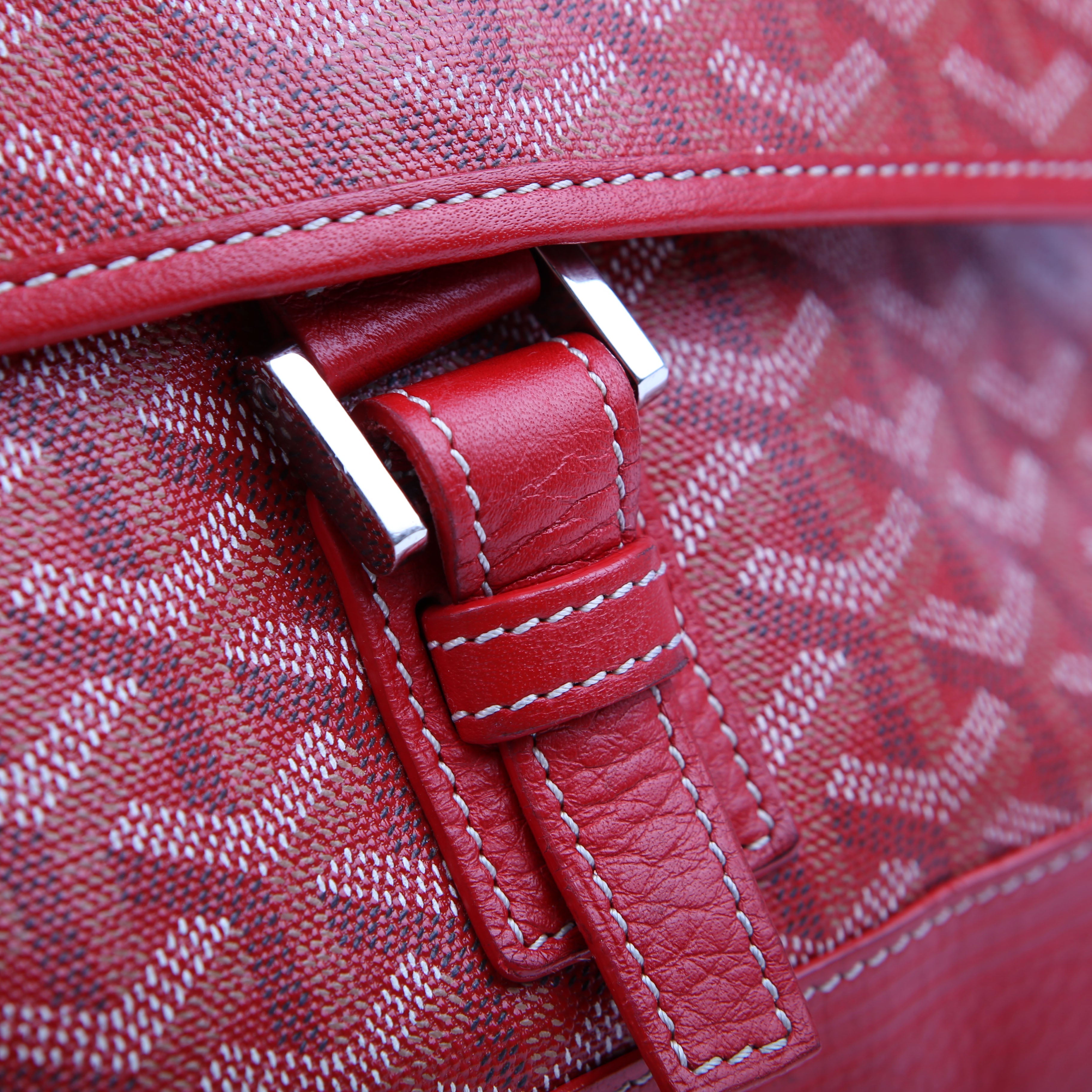 Grand Bleu MM Goyardine Red