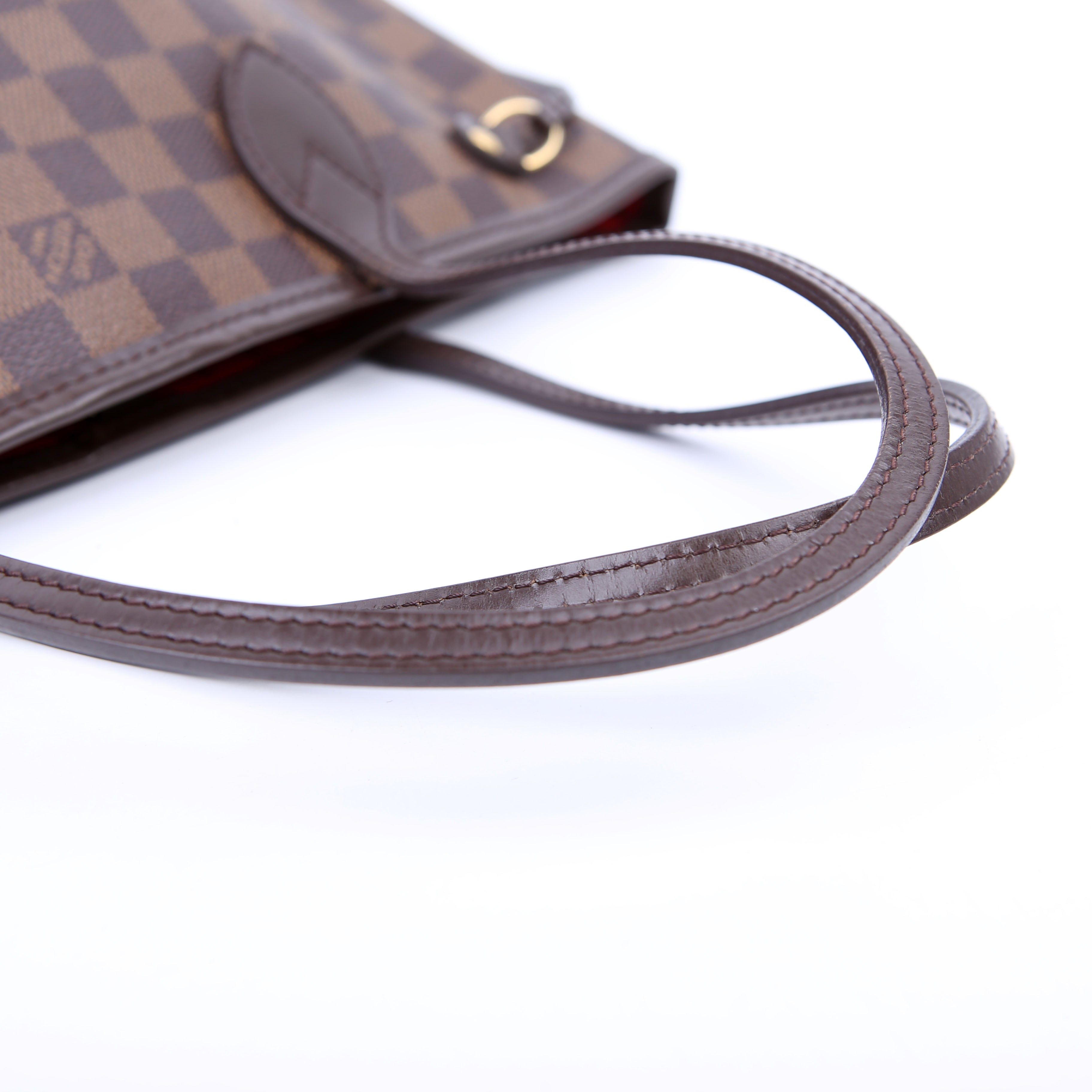 Neverfull PM Damier Ebene Red