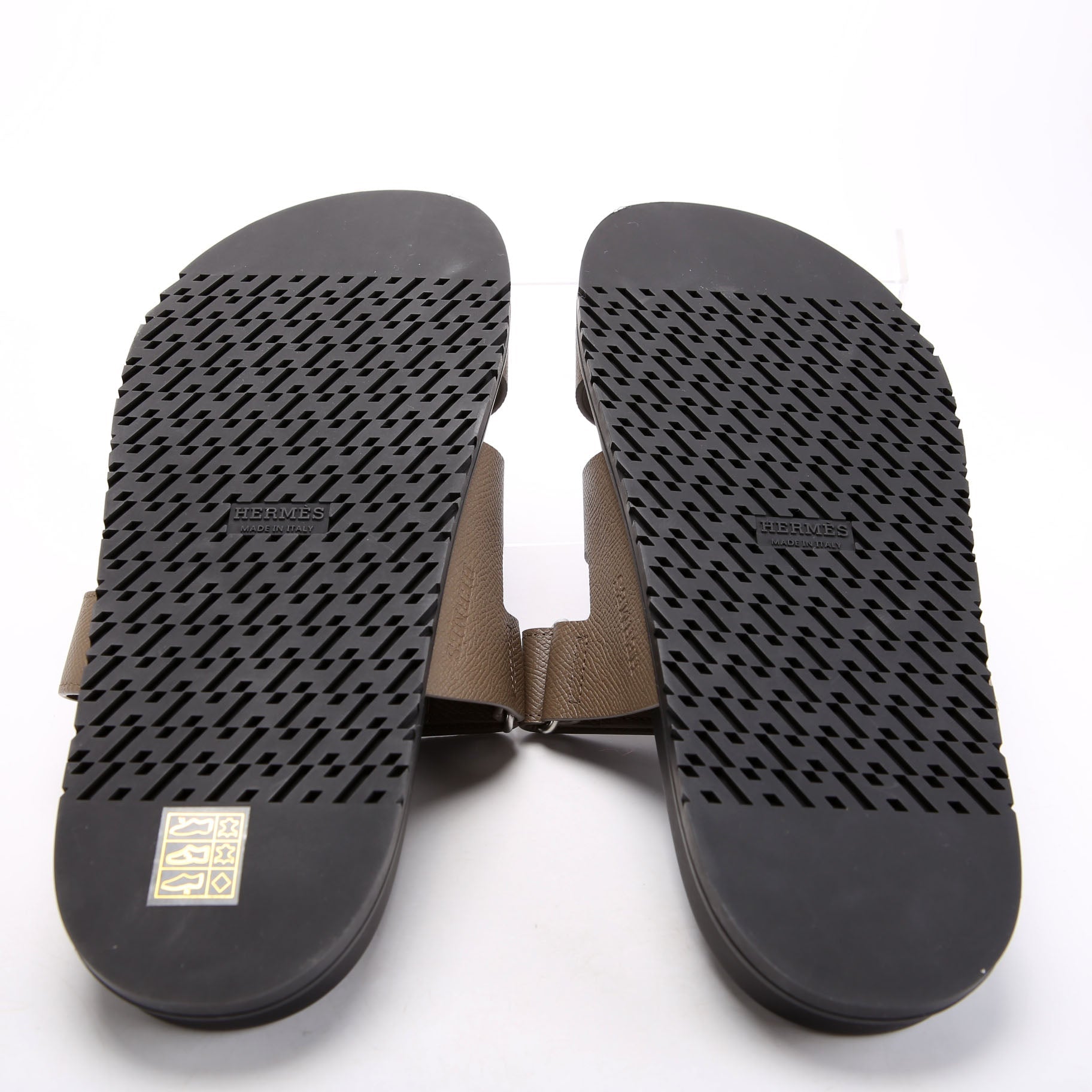 Chypre Leather Sandals Size 41 Taupe