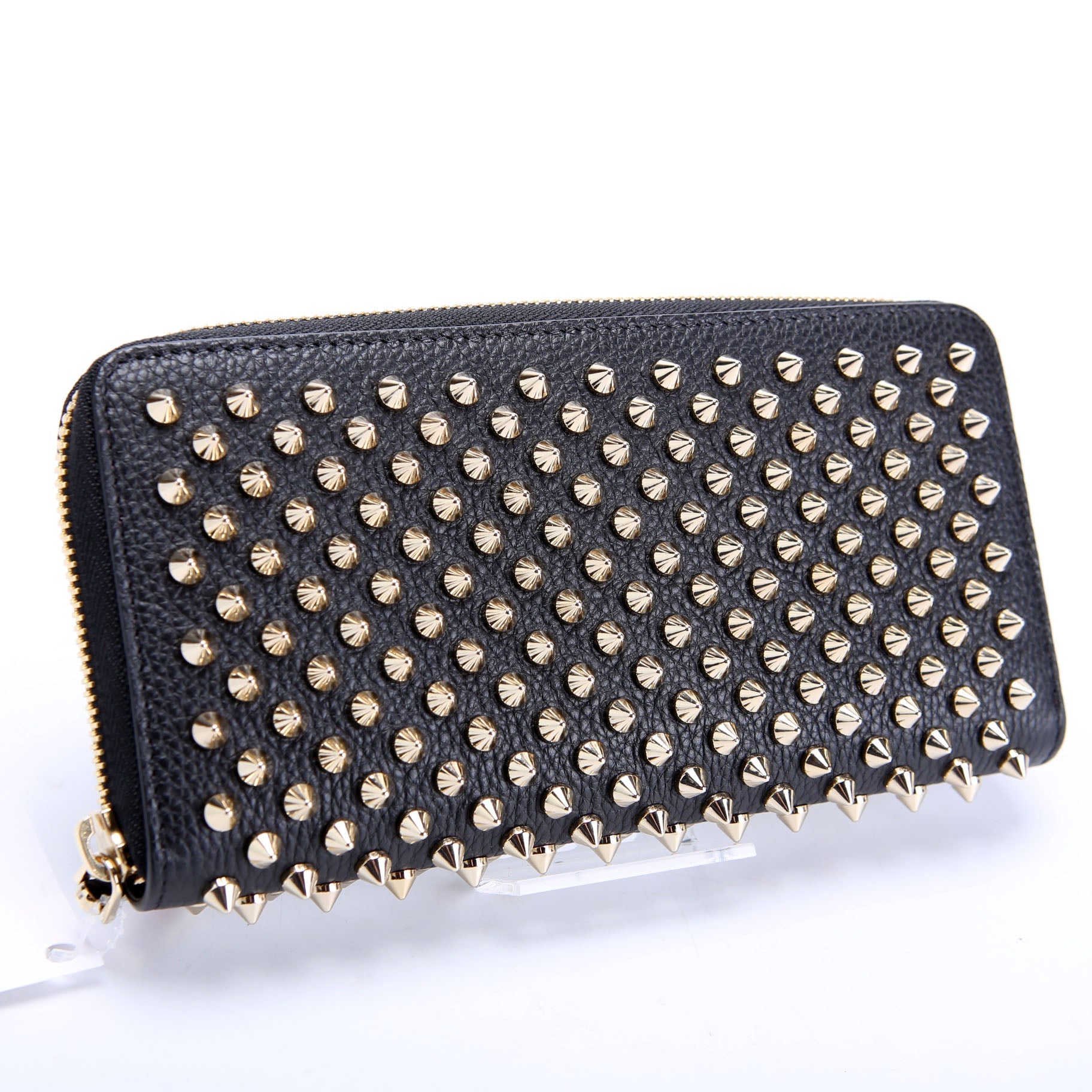 Panettone Spike Zip Around Wallet Black