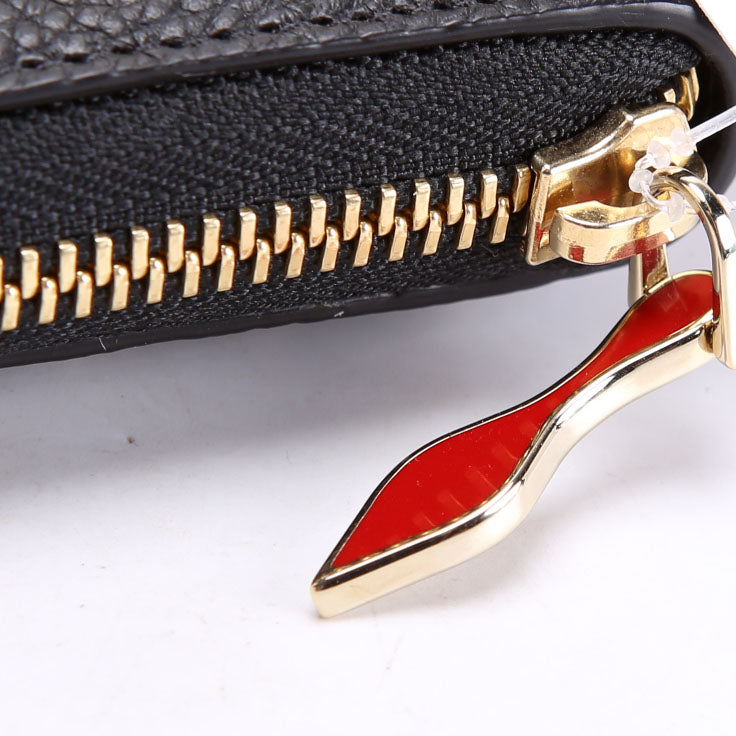 Panettone Spike Zip Around Wallet Black