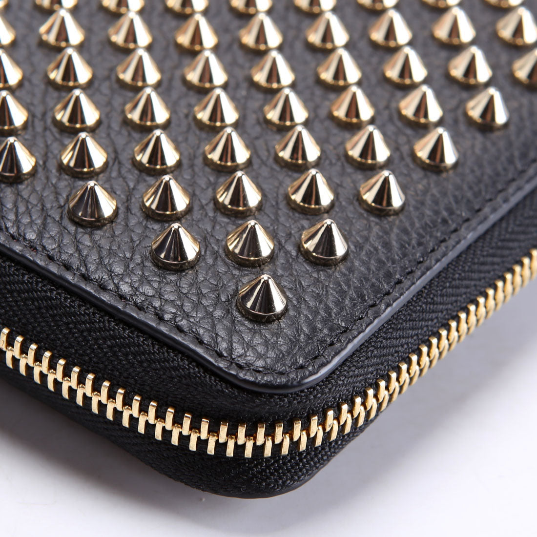 Panettone Spike Zip Around Wallet Black