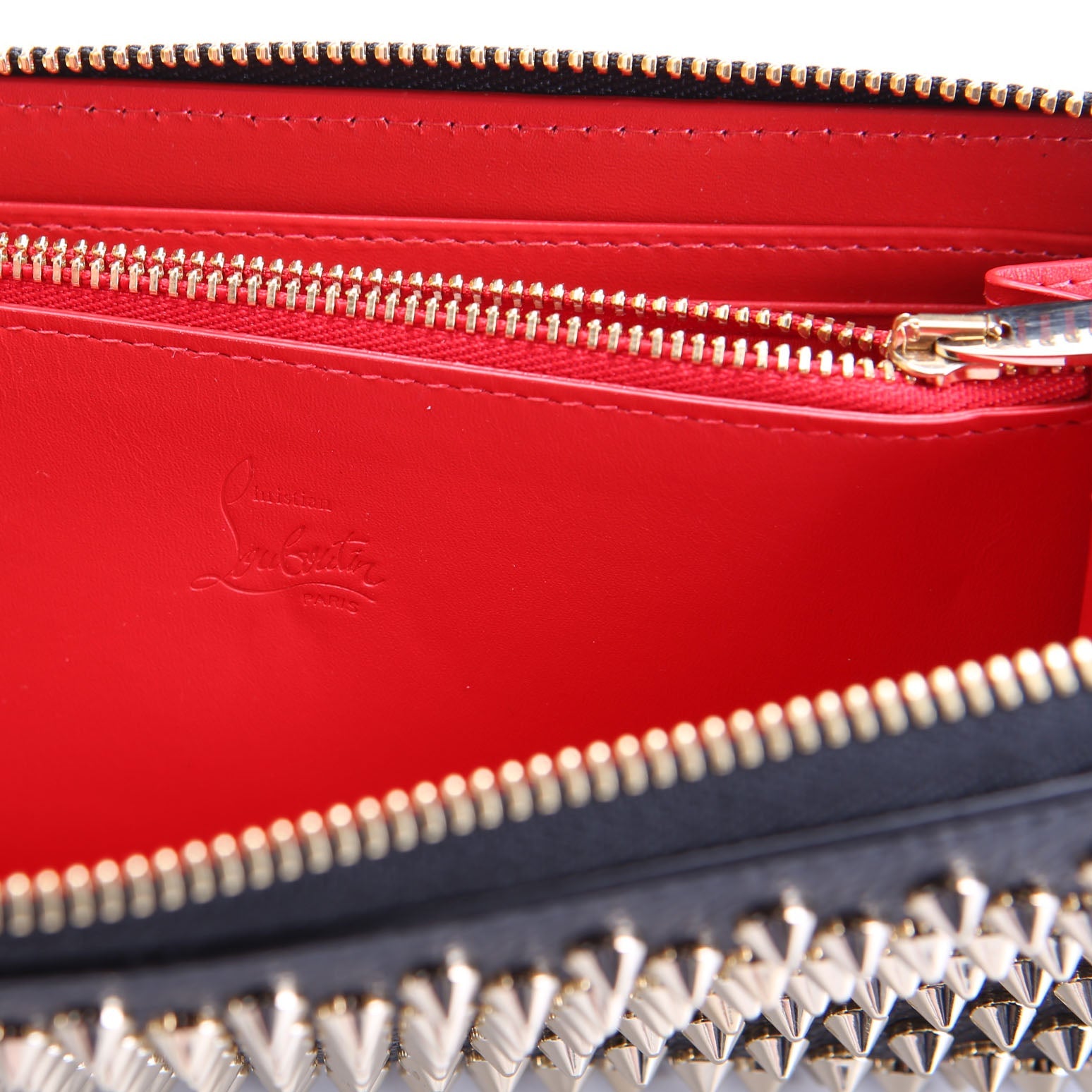 Panettone Spike Zip Around Wallet Black