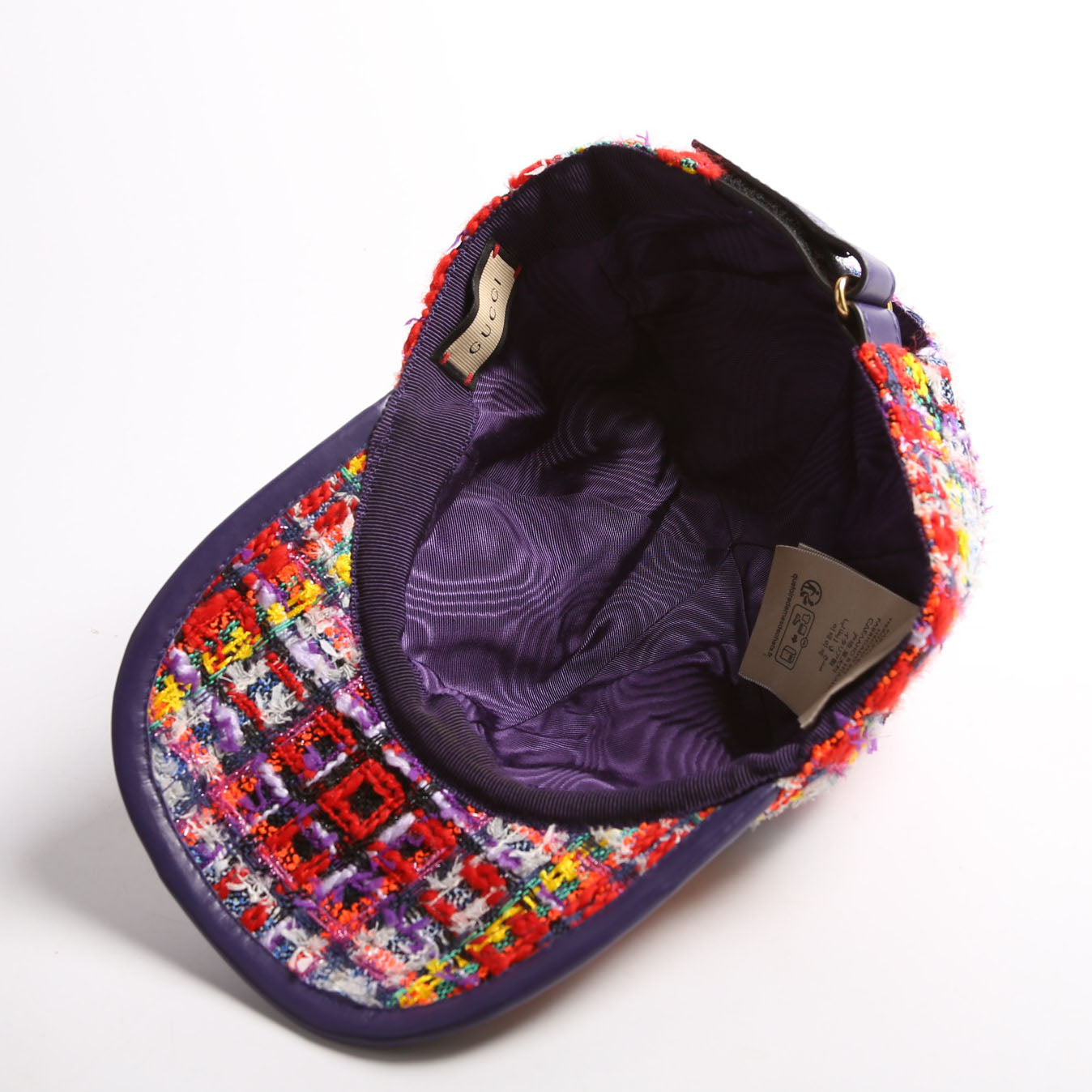 729136 Tweed Baseball Cap Size Large