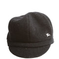 Newsboy Wool Hat Size Medium Black