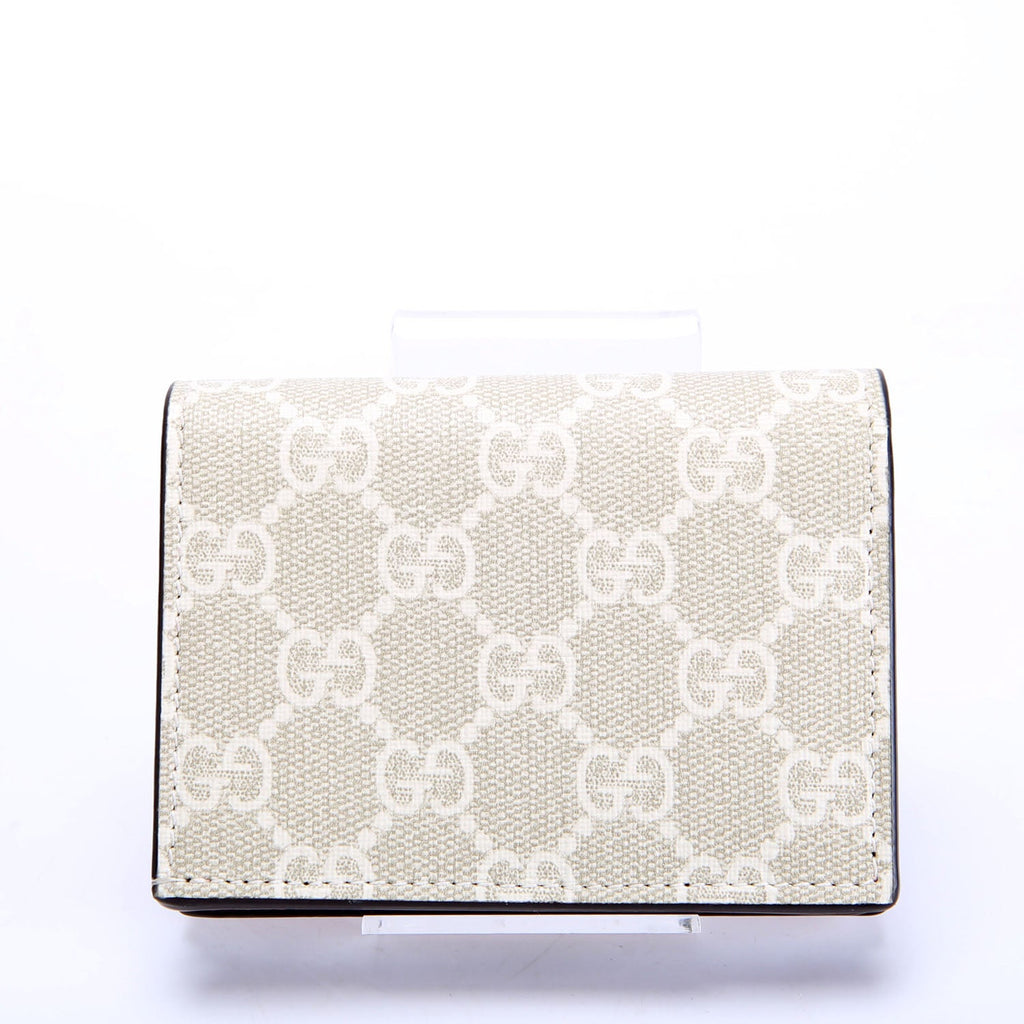 658610 GG Supreme Marmont Card Case Biege/Pink