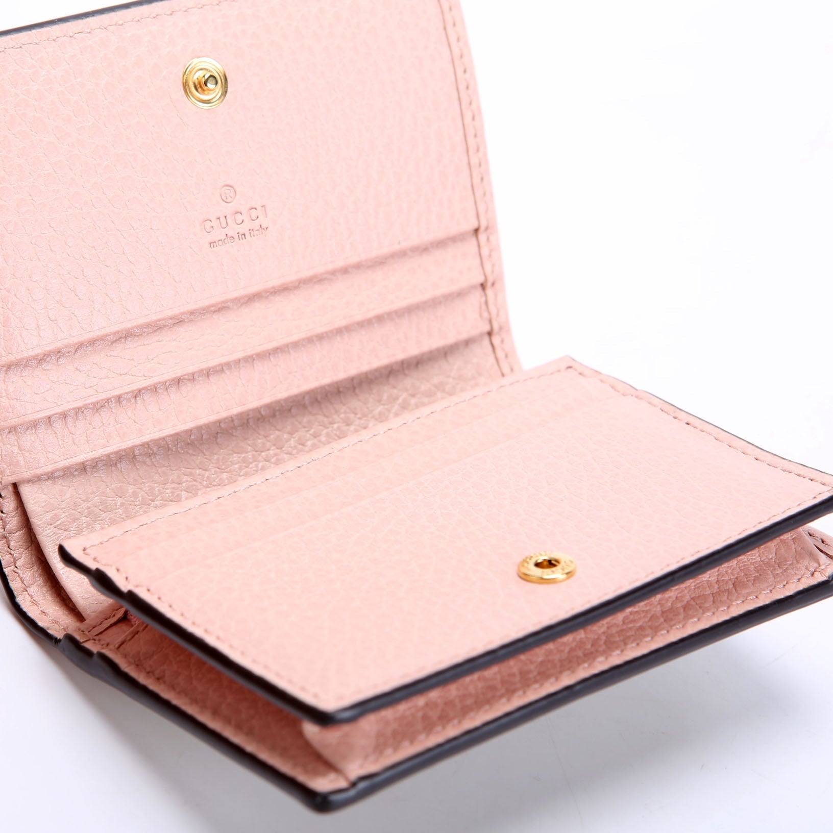 658610 GG Supreme Marmont Card Case Biege/Pink