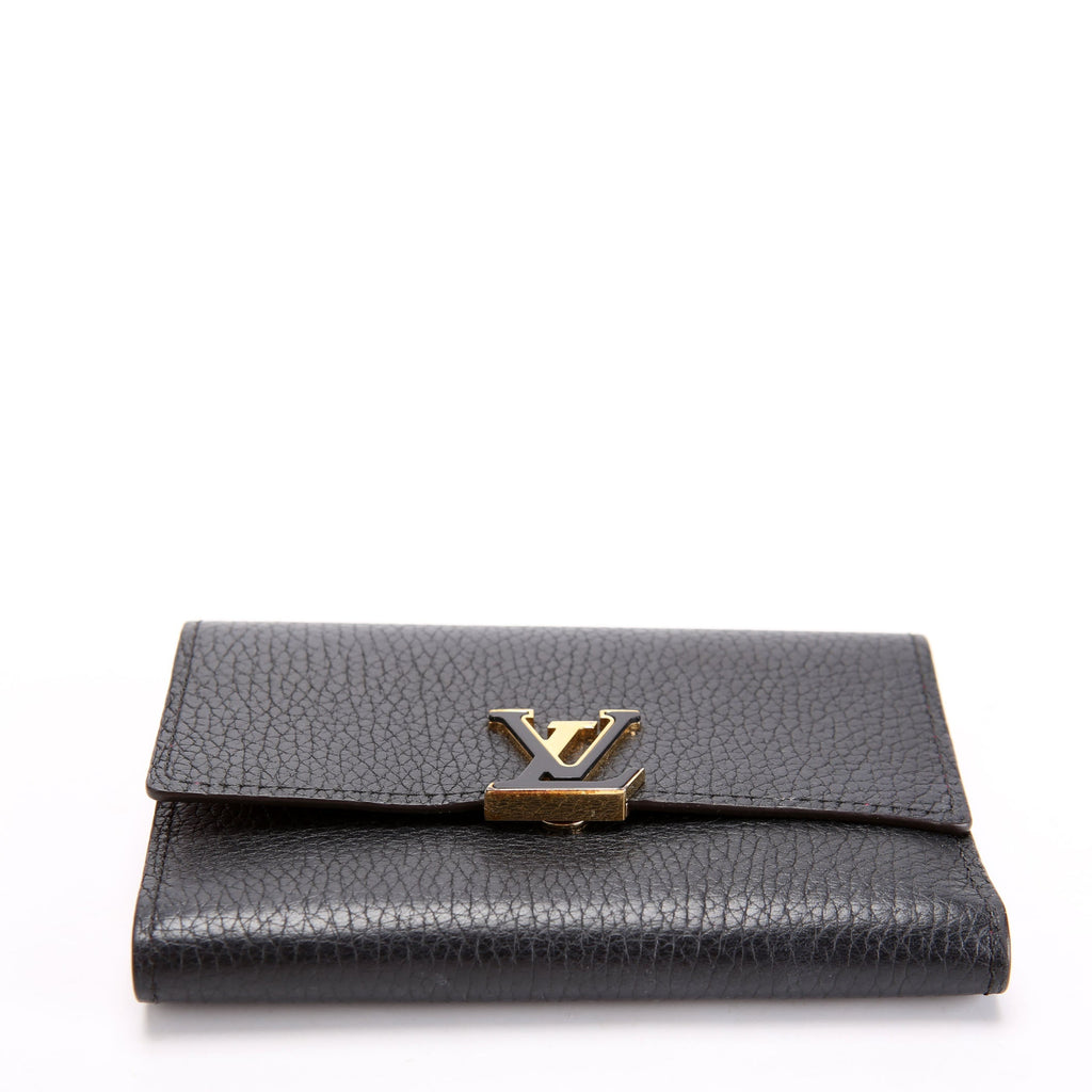 Capucines Wallet Compact Black/Pink