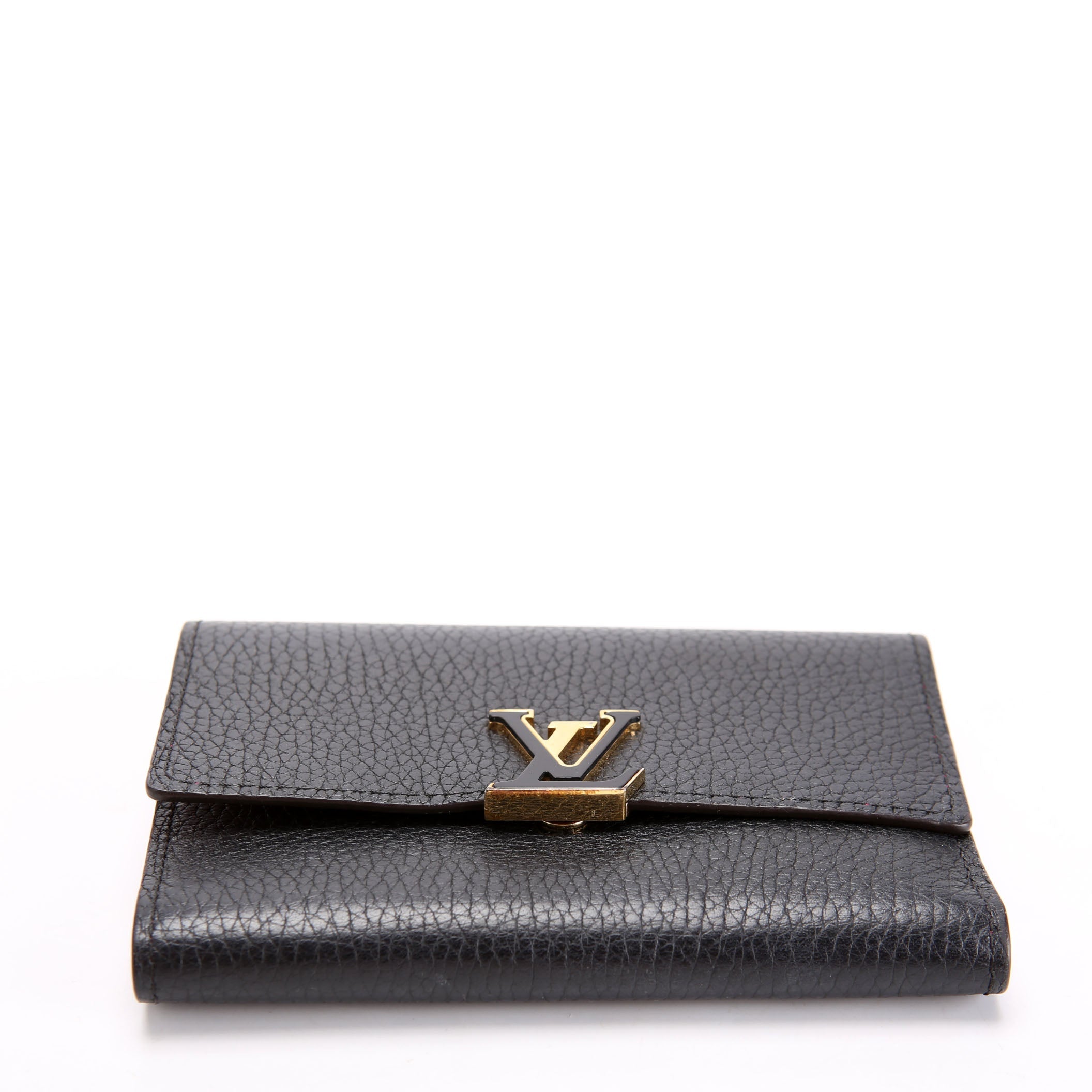 Capucines Wallet Compact Black/Pink