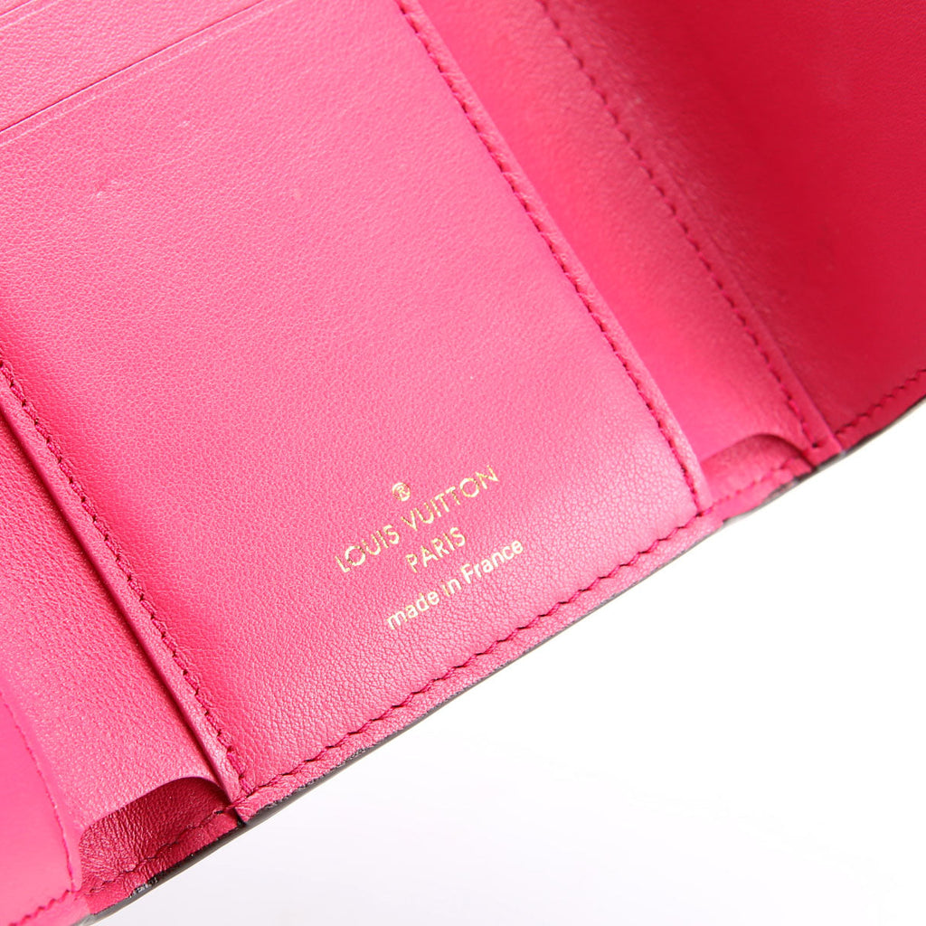 Capucines Wallet Compact Black/Pink