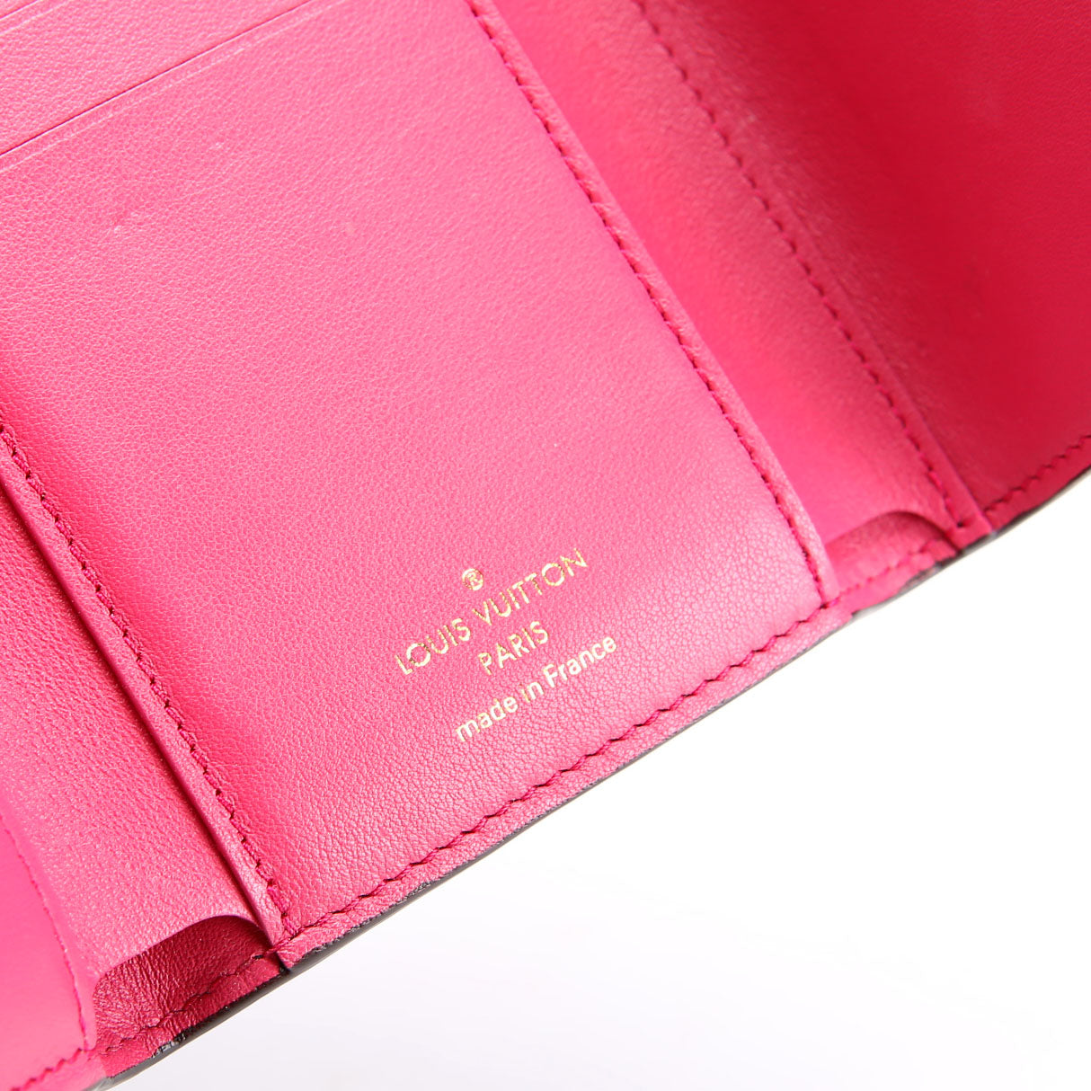 Capucines Wallet Compact Black/Pink