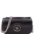 Gucci 760194 Petite GG Mini Calfskin Shoulder Bag Black