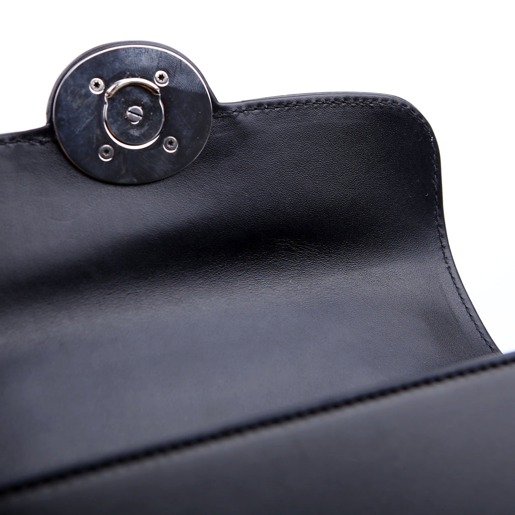 Gucci 760194 Petite GG Mini Calfskin Shoulder Bag Black