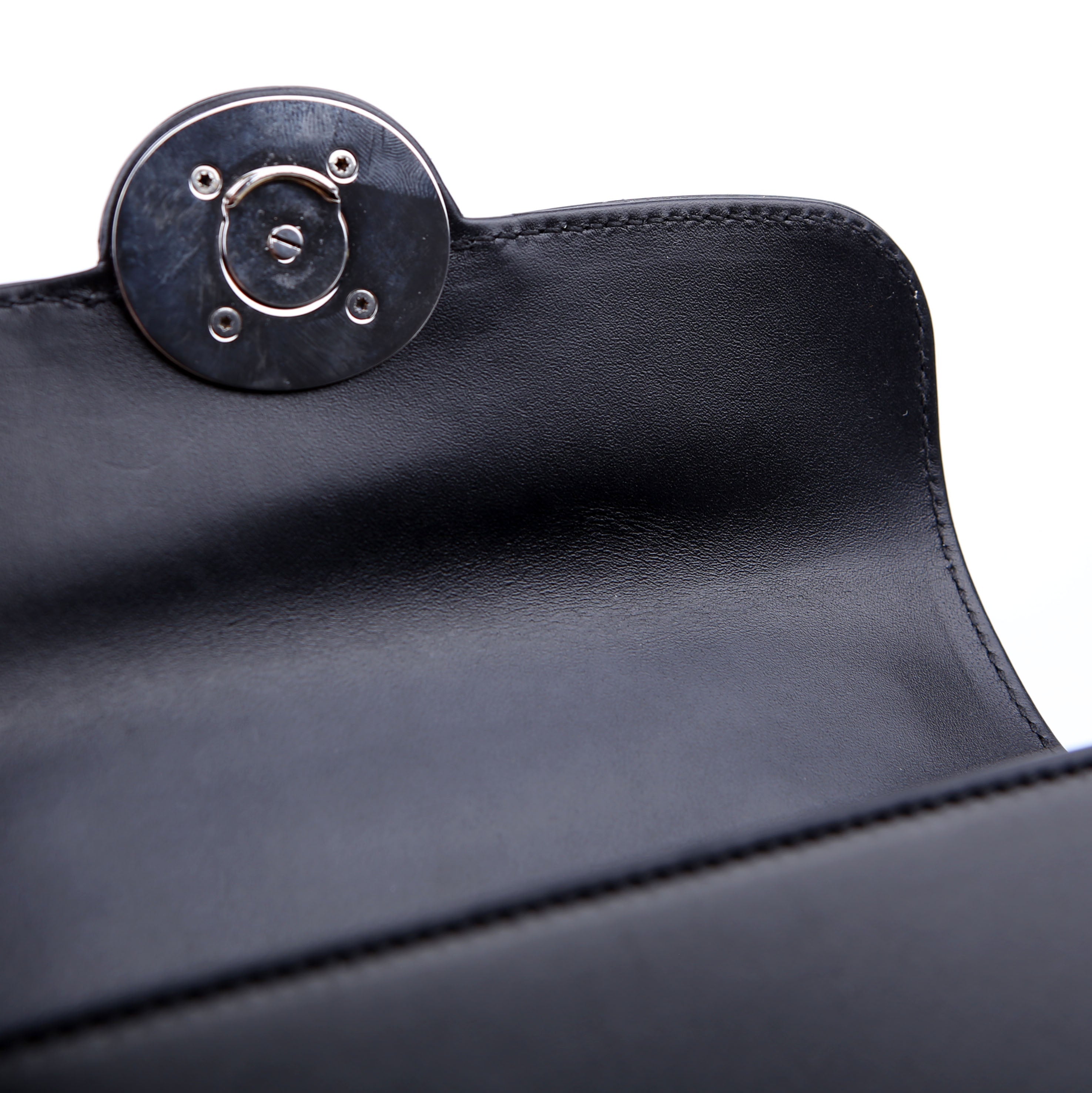 Gucci 760194 Petite GG Mini Calfskin Shoulder Bag Black