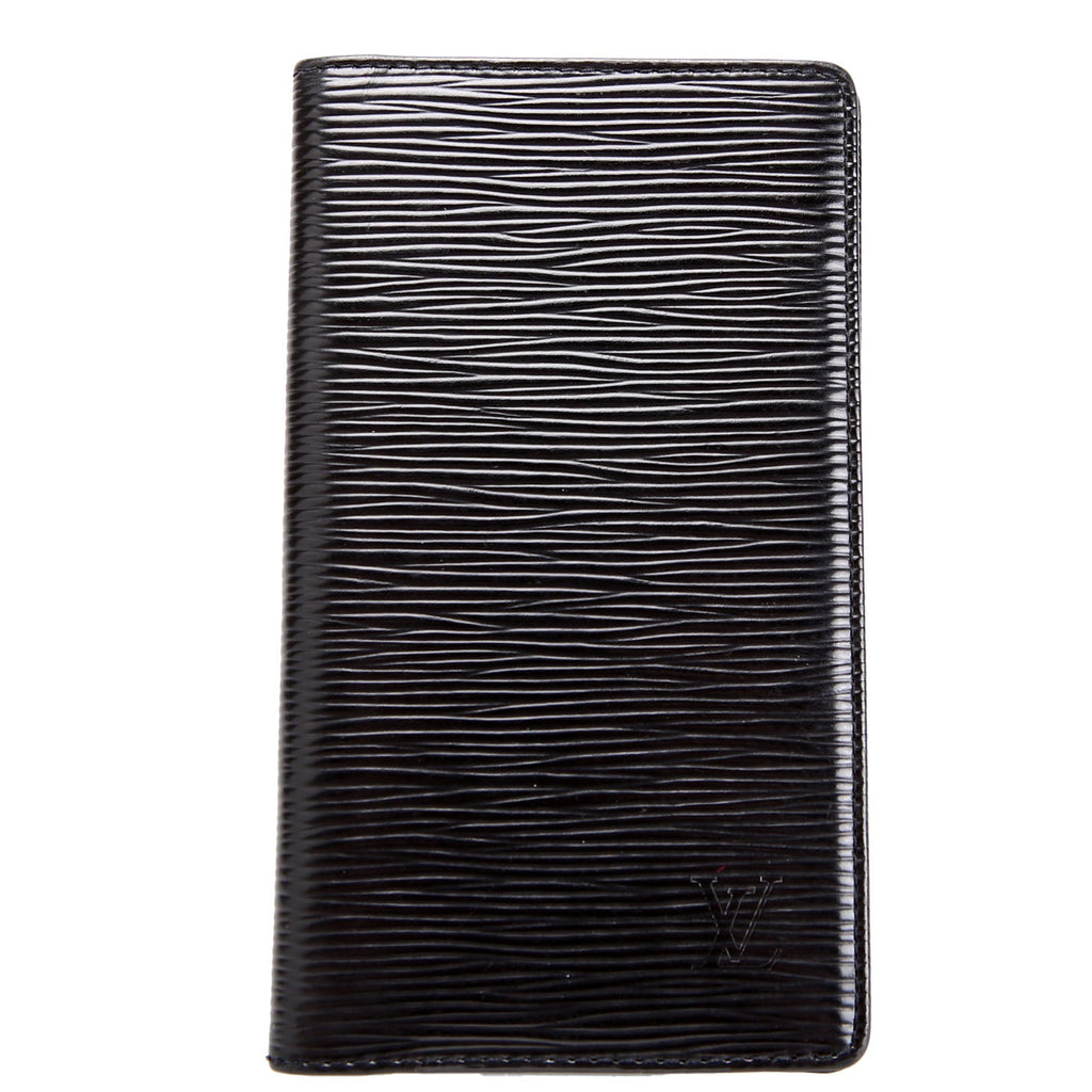 Checkbook Cover Epi Black