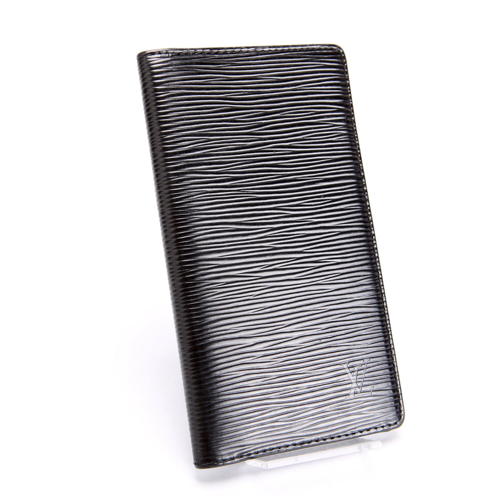 Checkbook Cover Epi Black