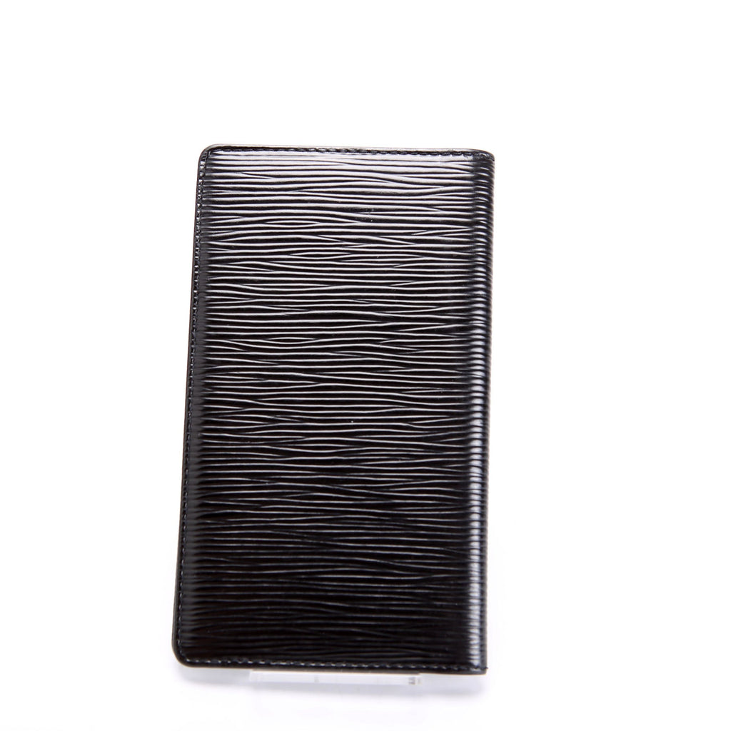 Checkbook Cover Epi Black