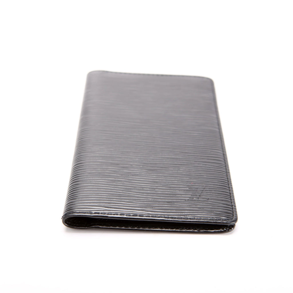 Checkbook Cover Epi Black