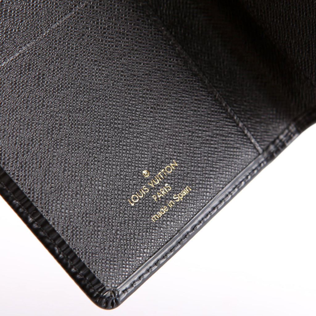 Checkbook Cover Epi Black