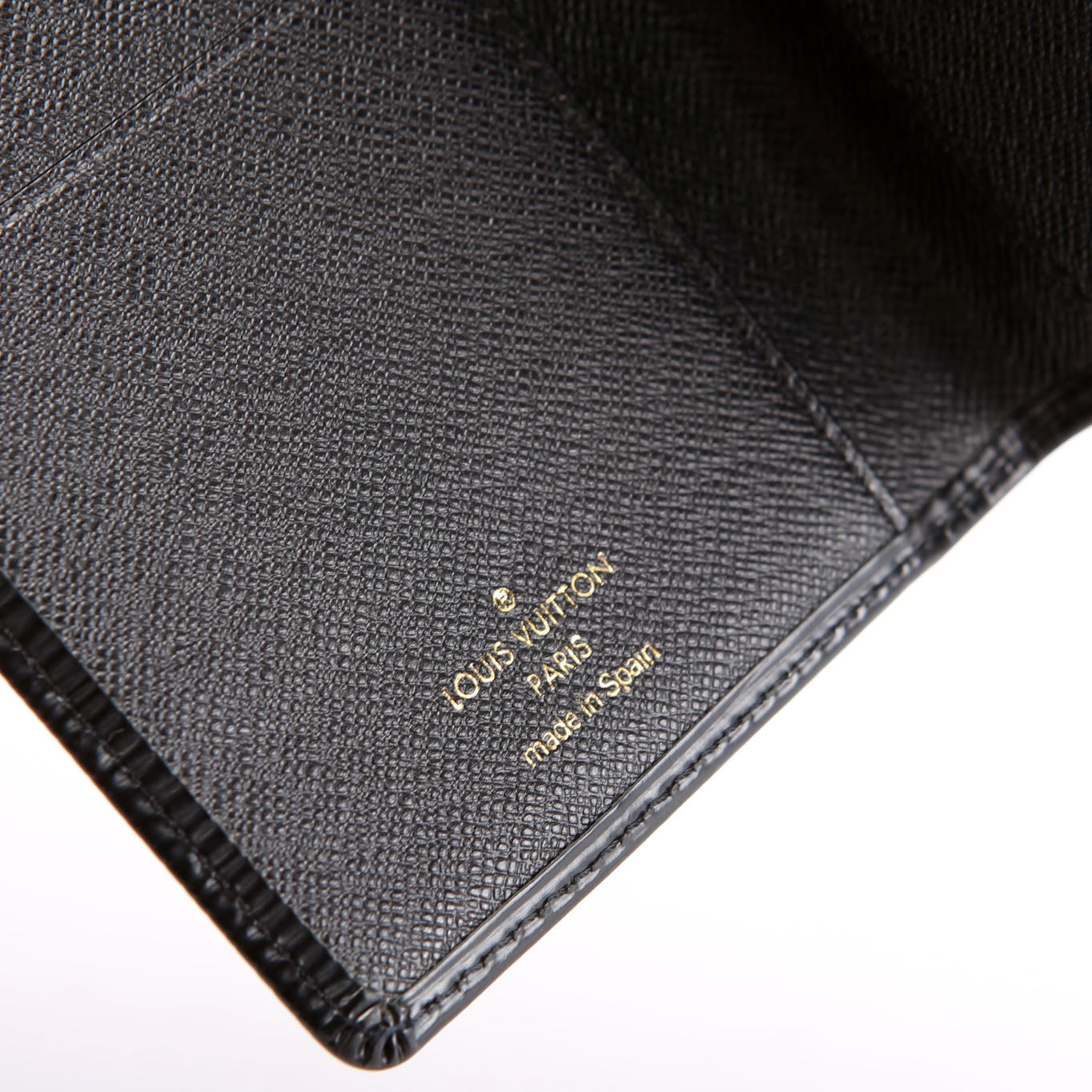 Checkbook Cover Epi Black