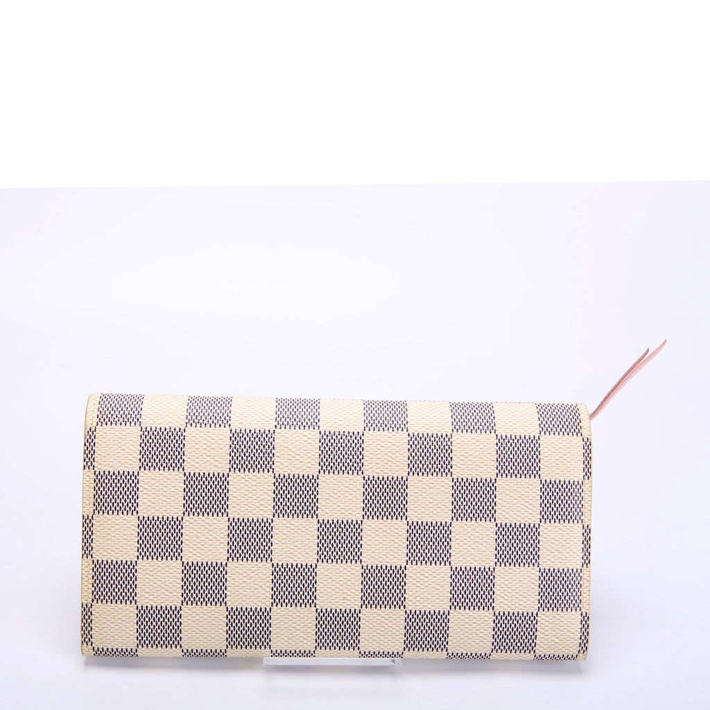 Emilie Wallet Damier Azur Newer Pink