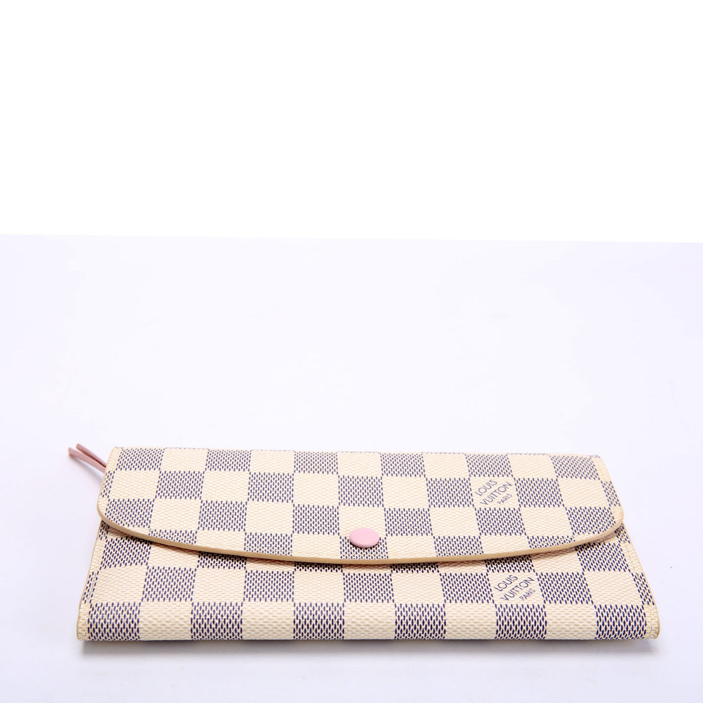 Emilie Wallet Damier Azur Newer Pink