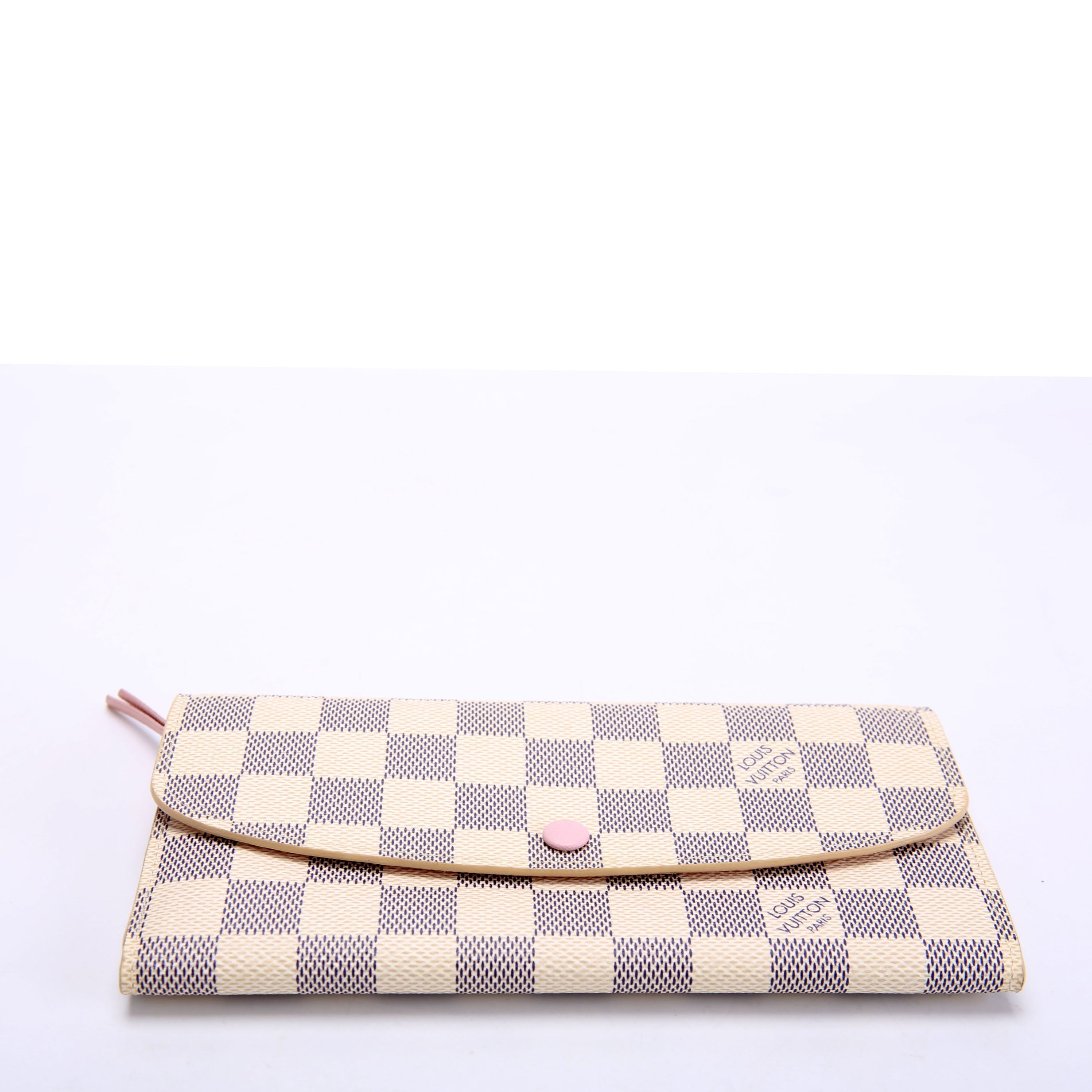Emilie Wallet Damier Azur Newer Pink