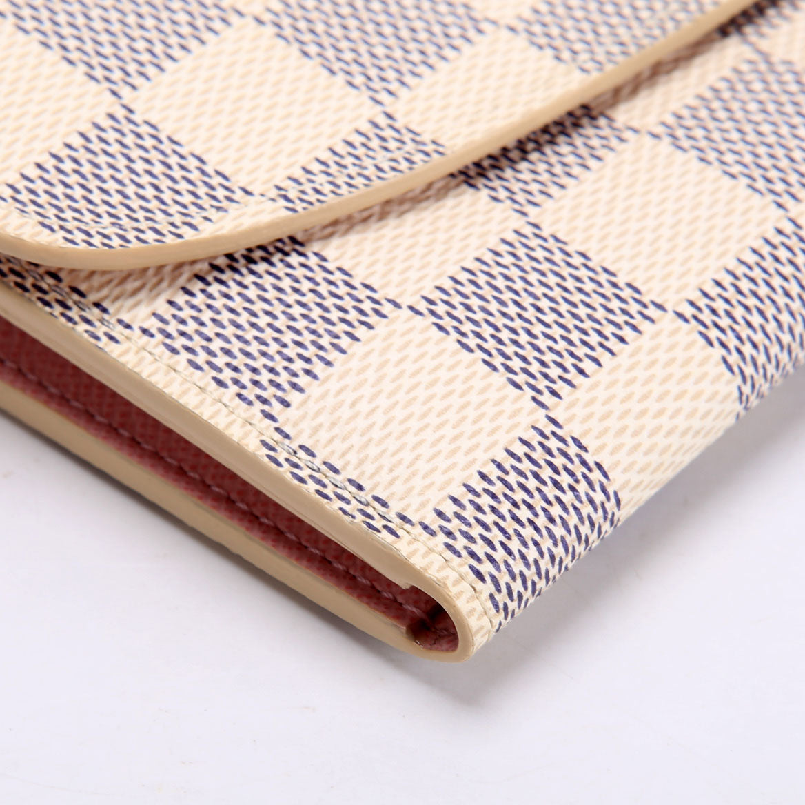 Emilie Wallet Damier Azur Newer Pink