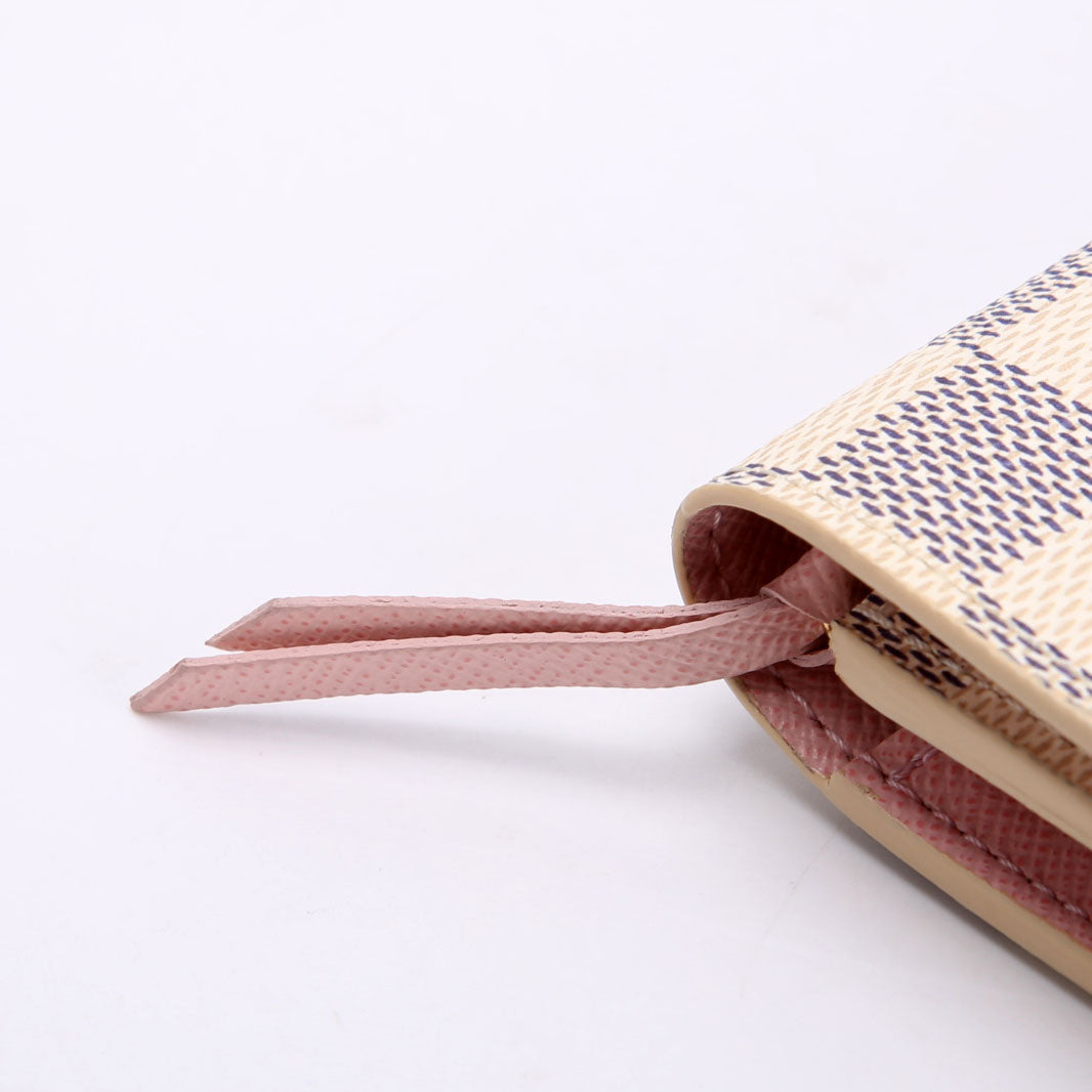 Emilie Wallet Damier Azur Newer Pink