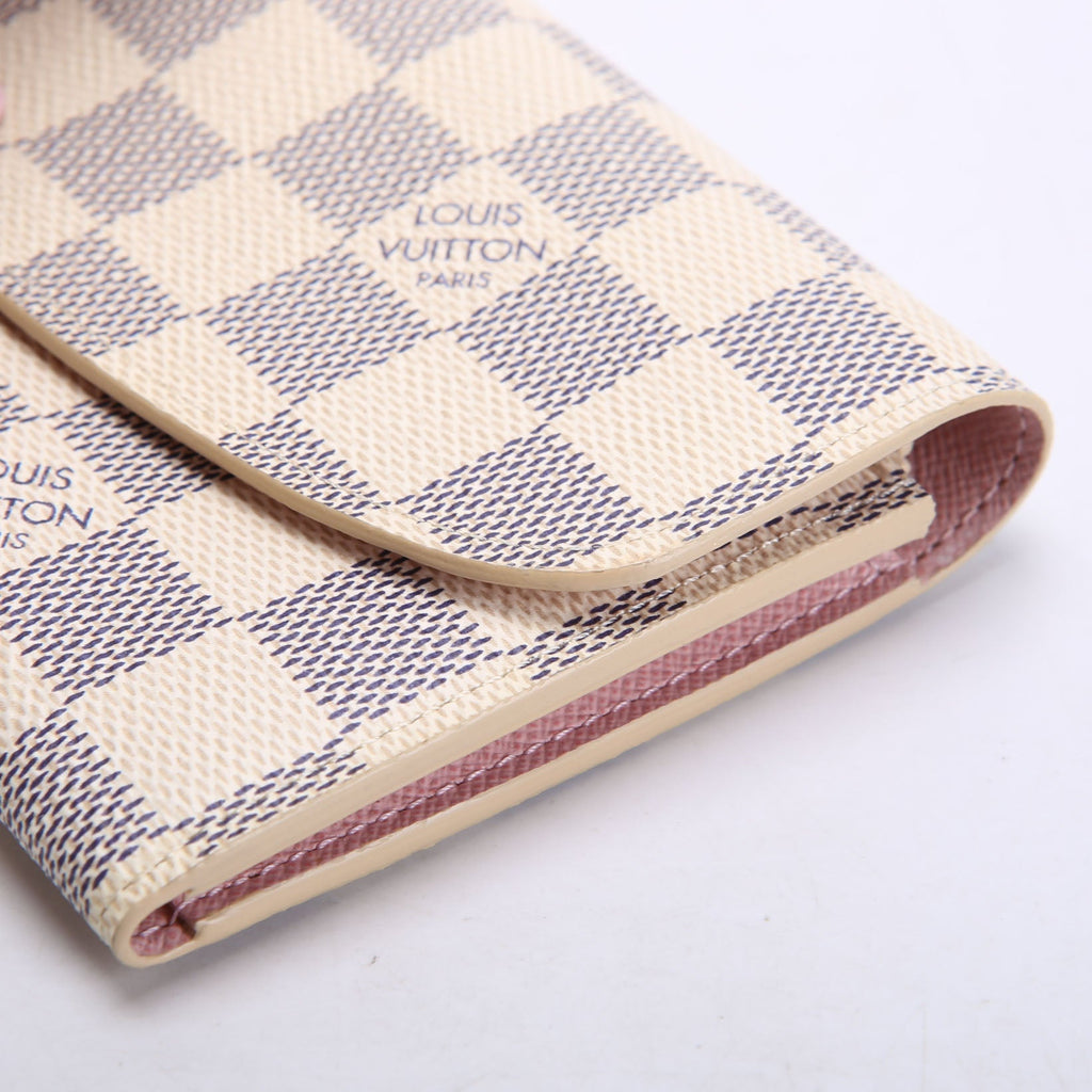 Emilie Wallet Damier Azur Newer Pink