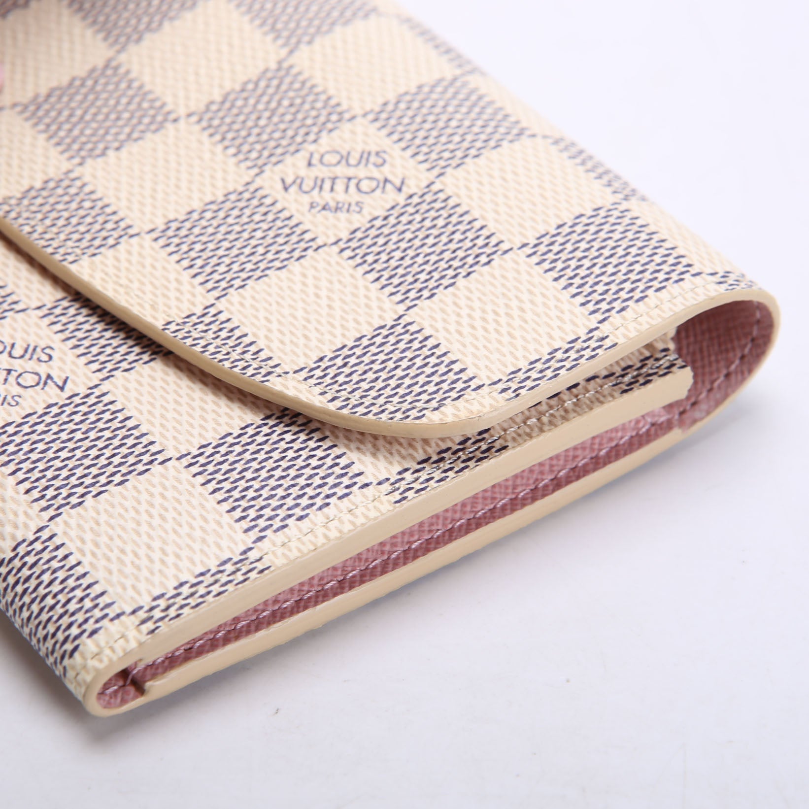 Emilie Wallet Damier Azur Newer Pink