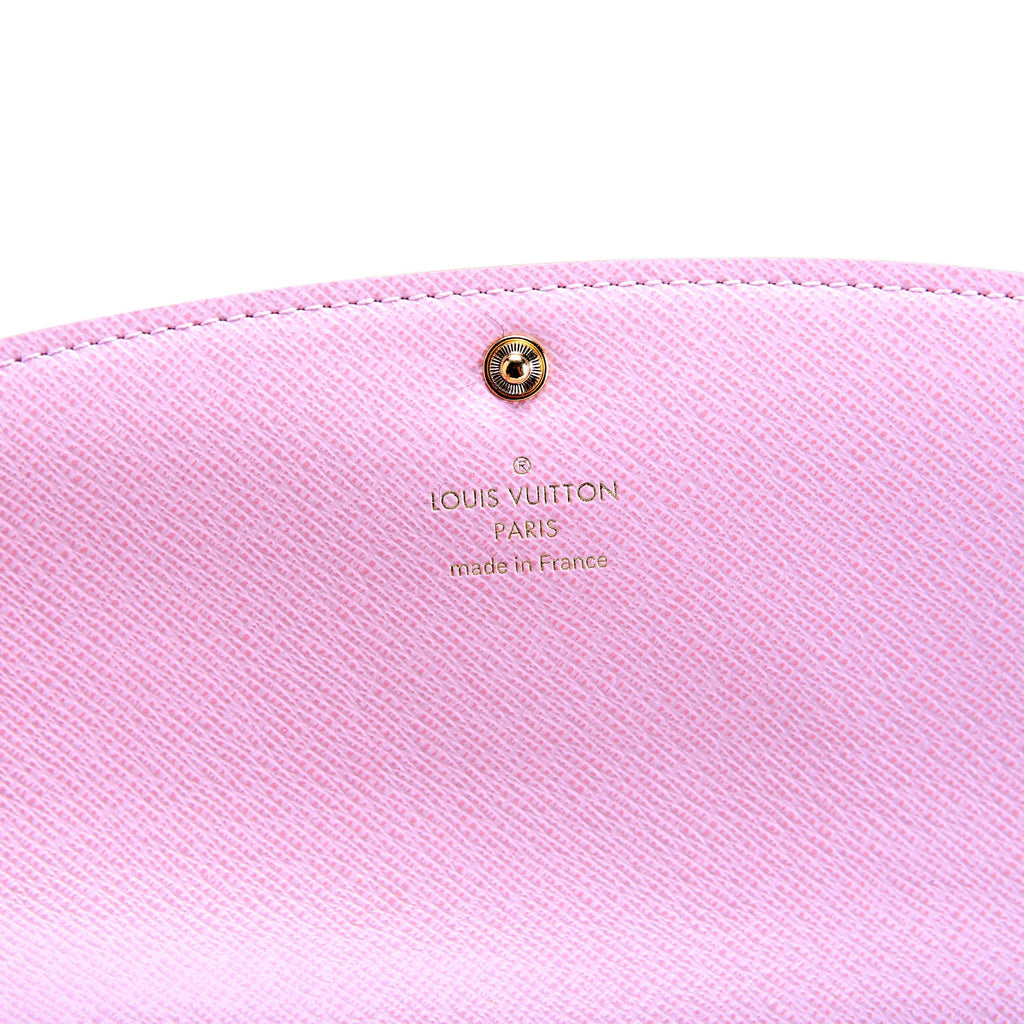 Emilie Wallet Damier Azur Newer Pink