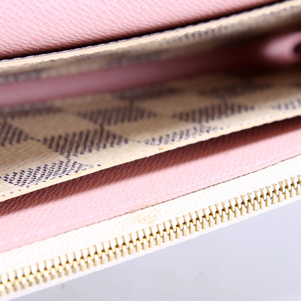 Emilie Wallet Damier Azur Newer Pink