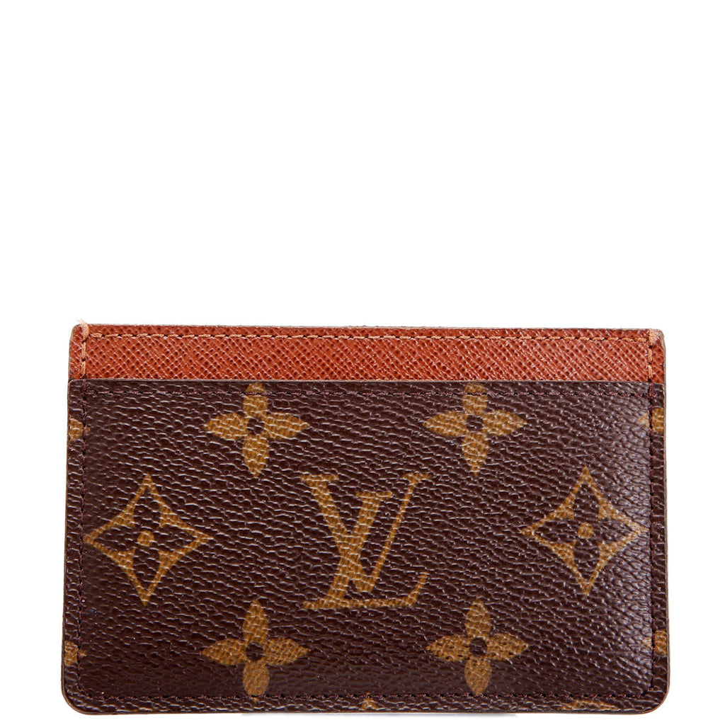Card Holder Monogram Brown