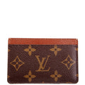 Card Holder Monogram Brown