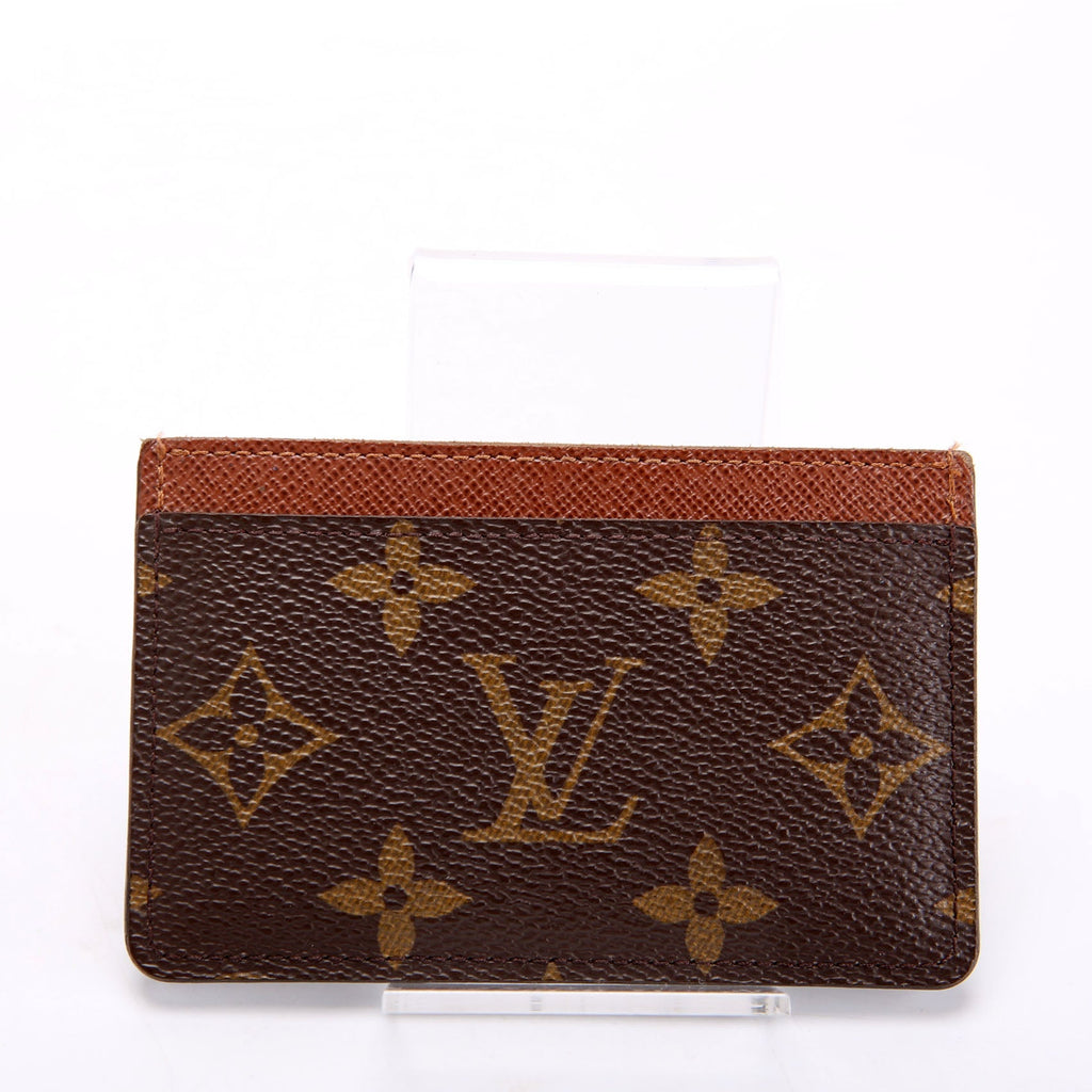 Card Holder Monogram Brown