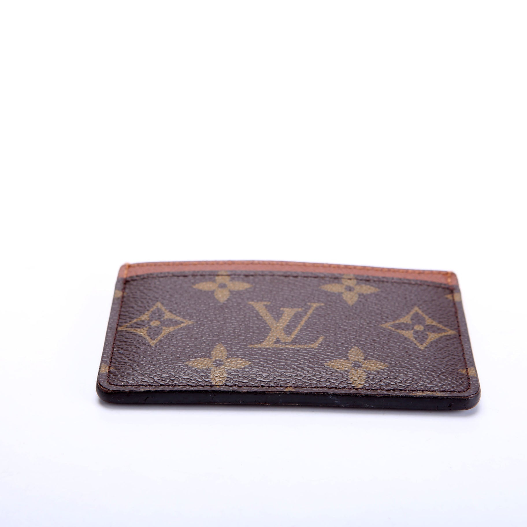 Card Holder Monogram Brown