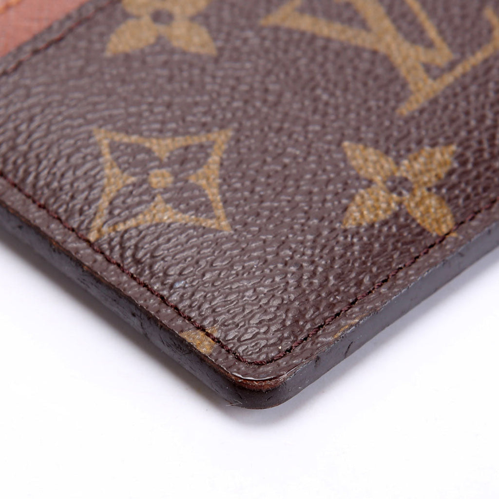 Card Holder Monogram Brown