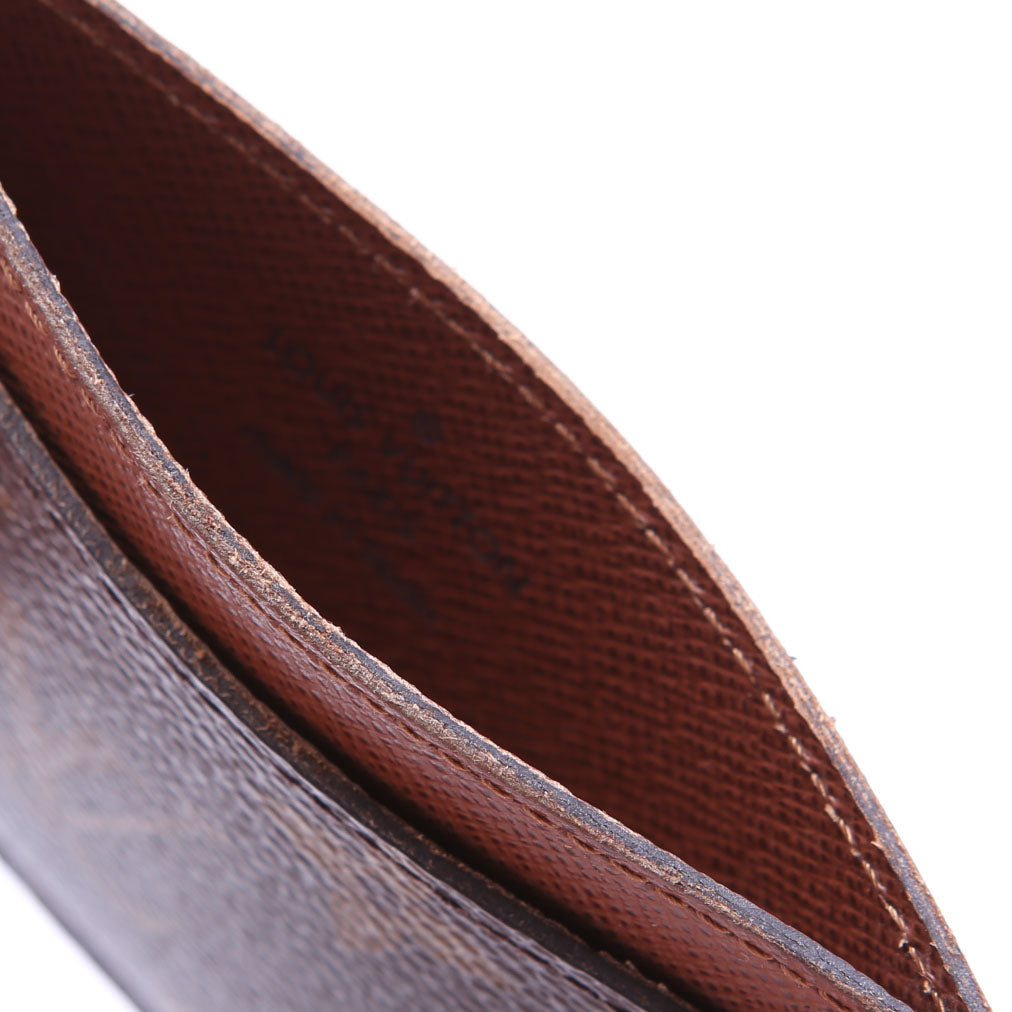 Card Holder Monogram Brown