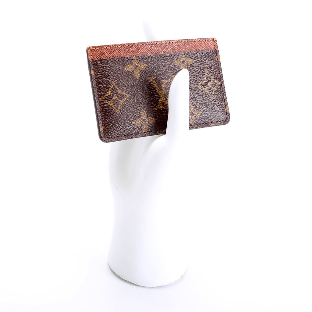 Card Holder Monogram Brown