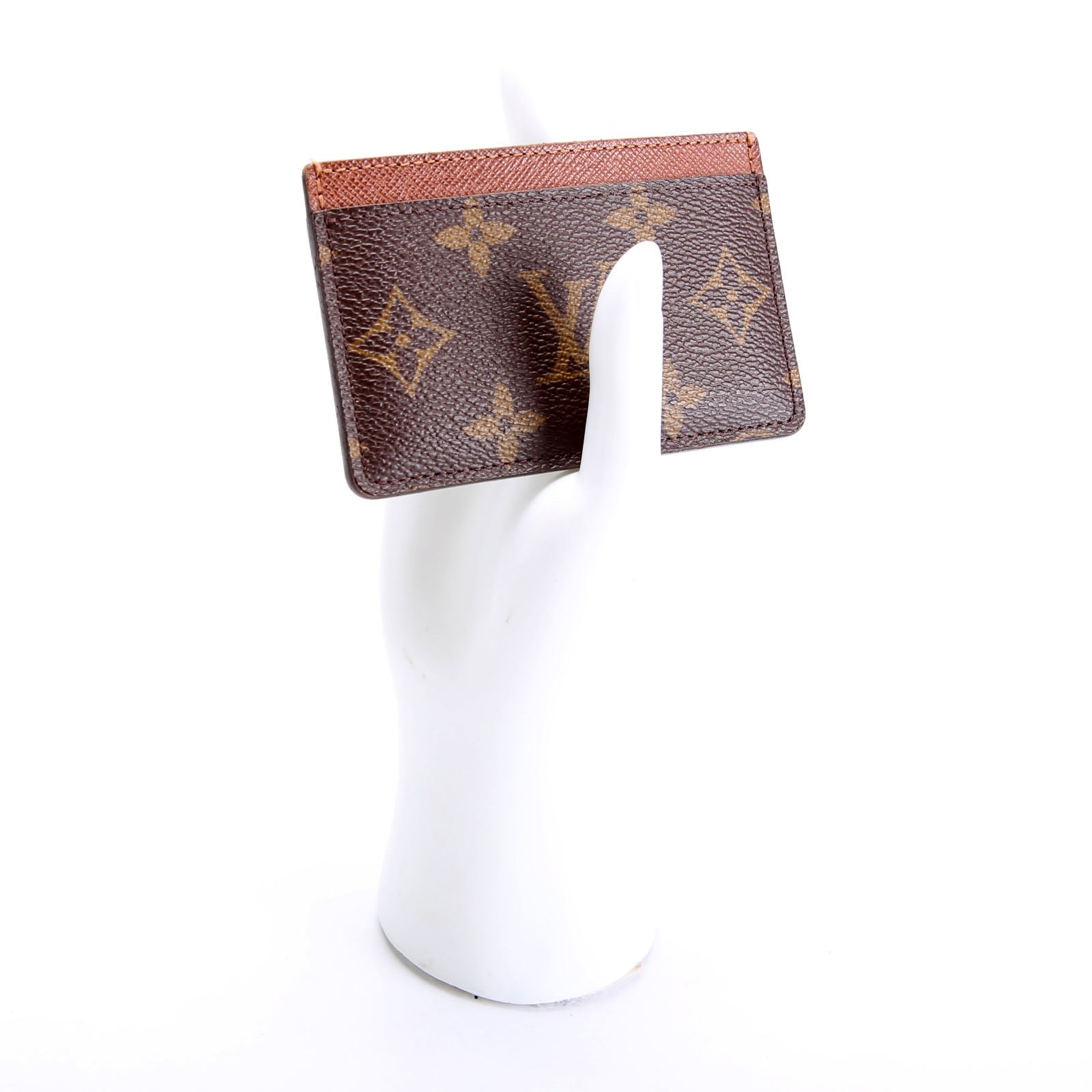 Card Holder Monogram Brown