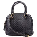 Gucci 449654 Mini Dome Micro Guccissima Black