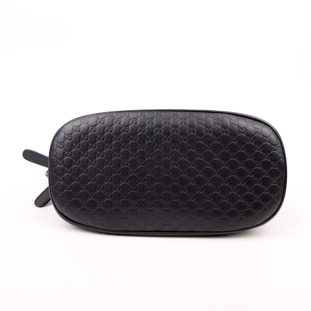 Gucci 449654 Mini Dome Micro Guccissima Black