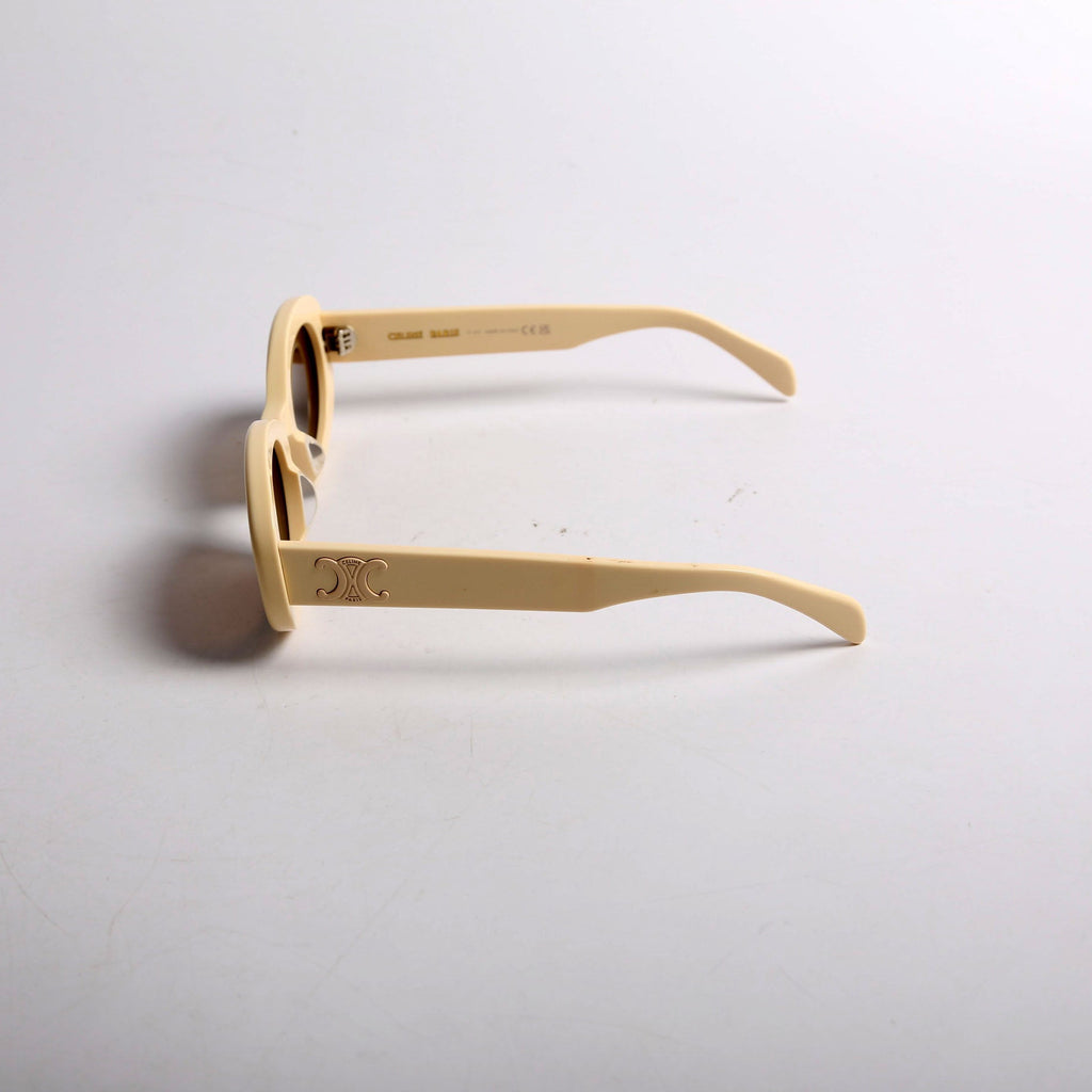 CL40194U Oval Sunglasses Cream
