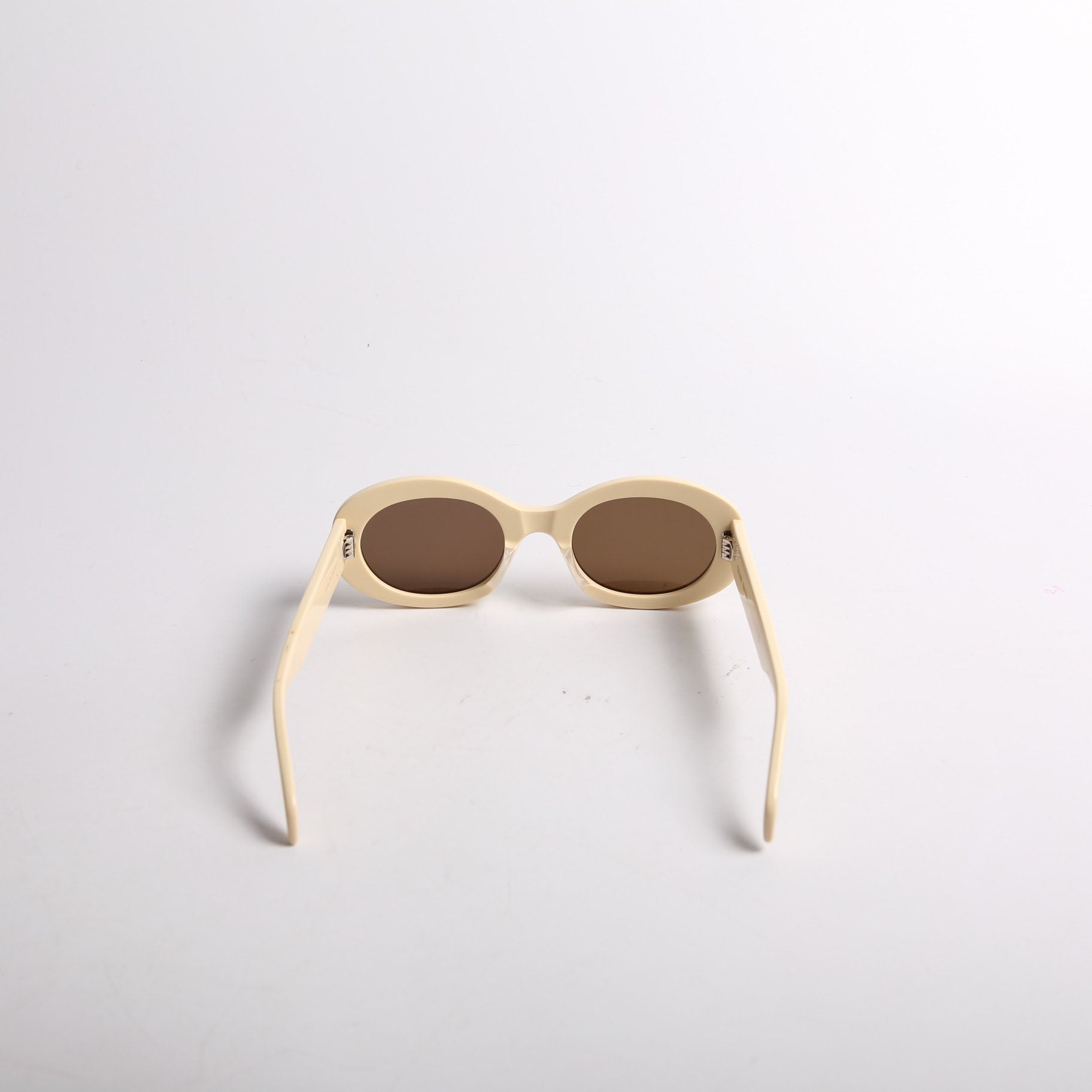 CL40194U Oval Sunglasses Cream
