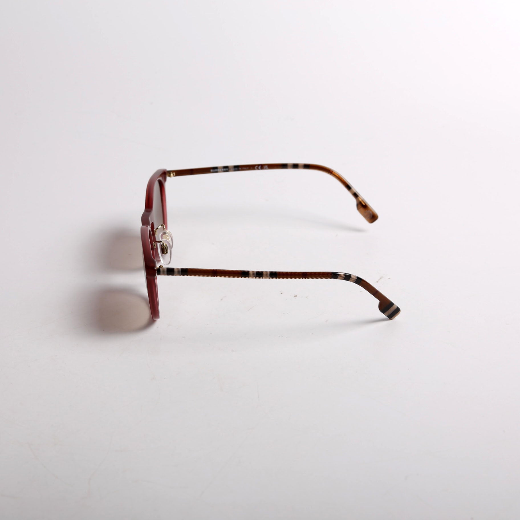 B4380 Bordeaux Round Sunglasses Plum