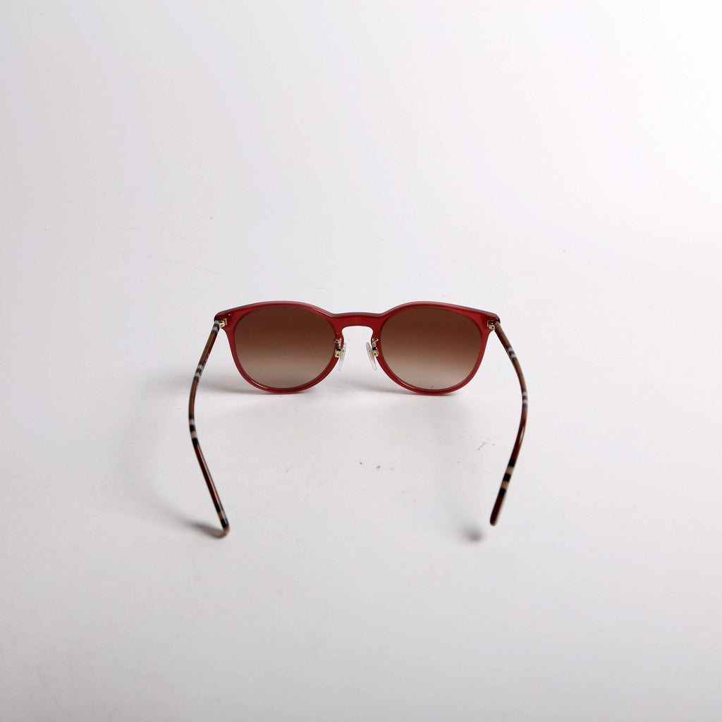 B4380 Bordeaux Round Sunglasses Plum