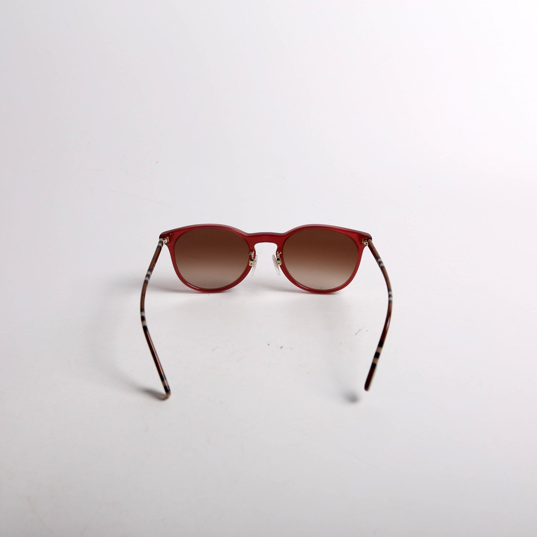 B4380 Bordeaux Round Sunglasses Plum